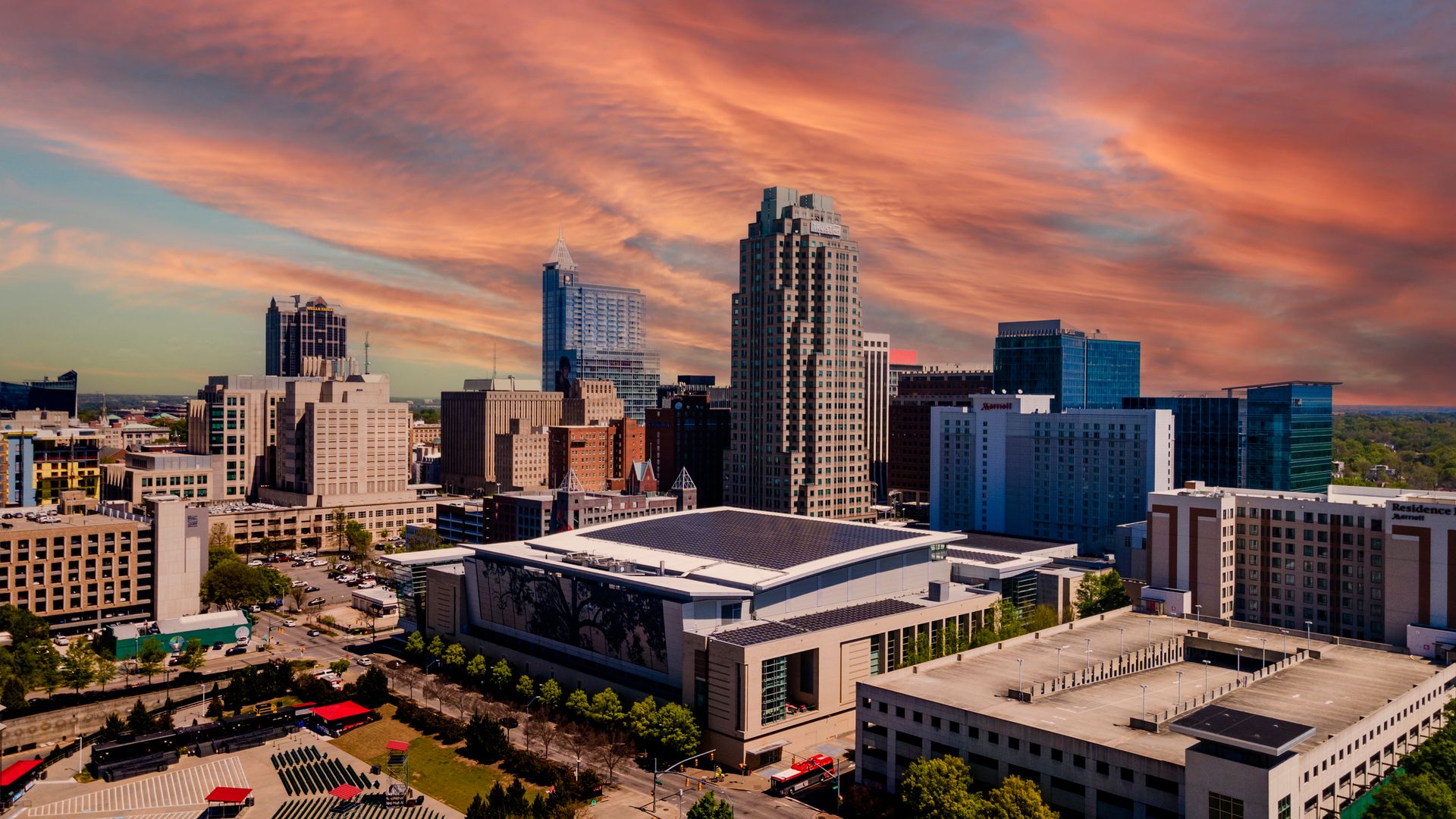 Downtown Raleigh's skyline