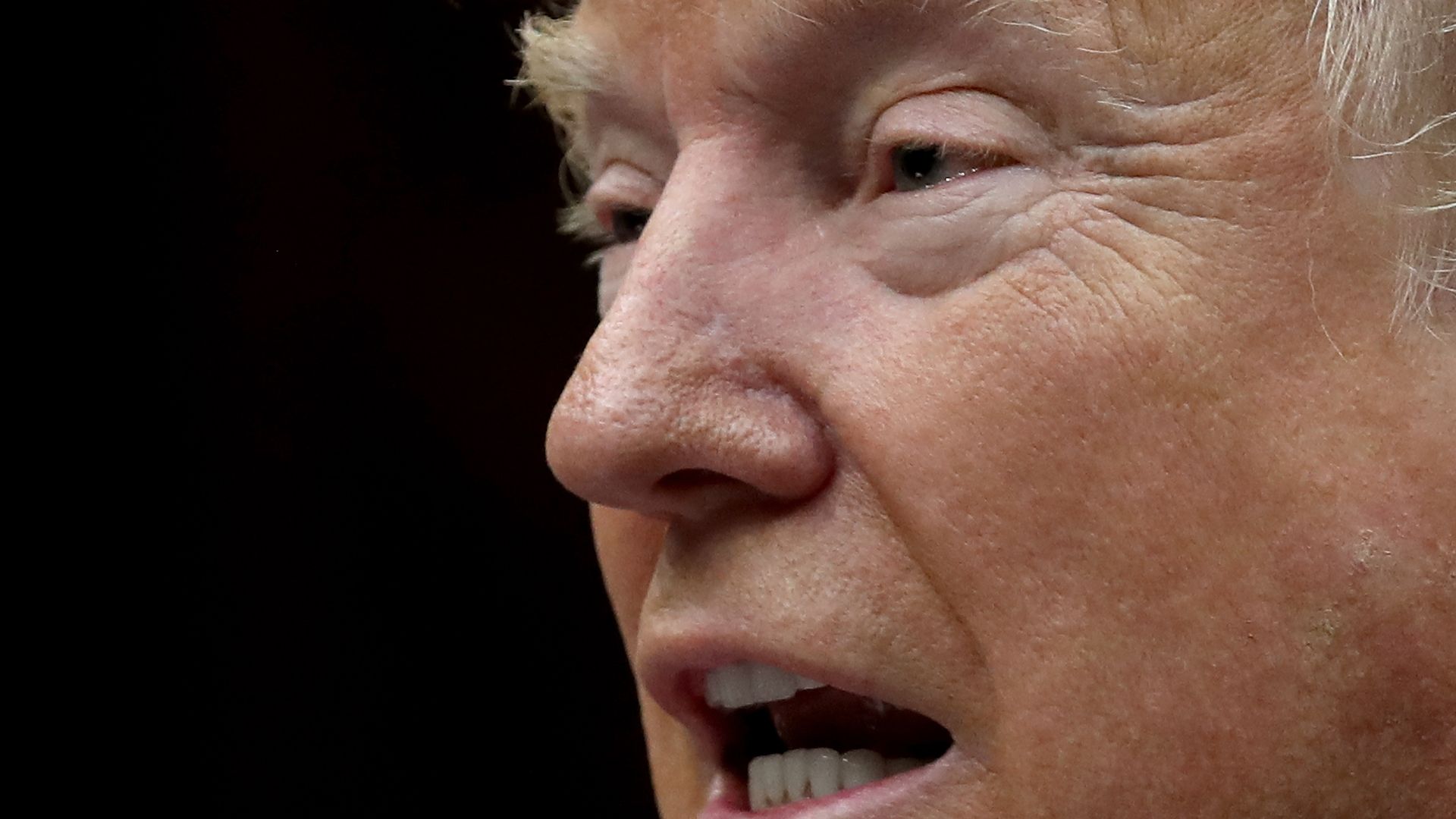 Up close photo of Donald Trump