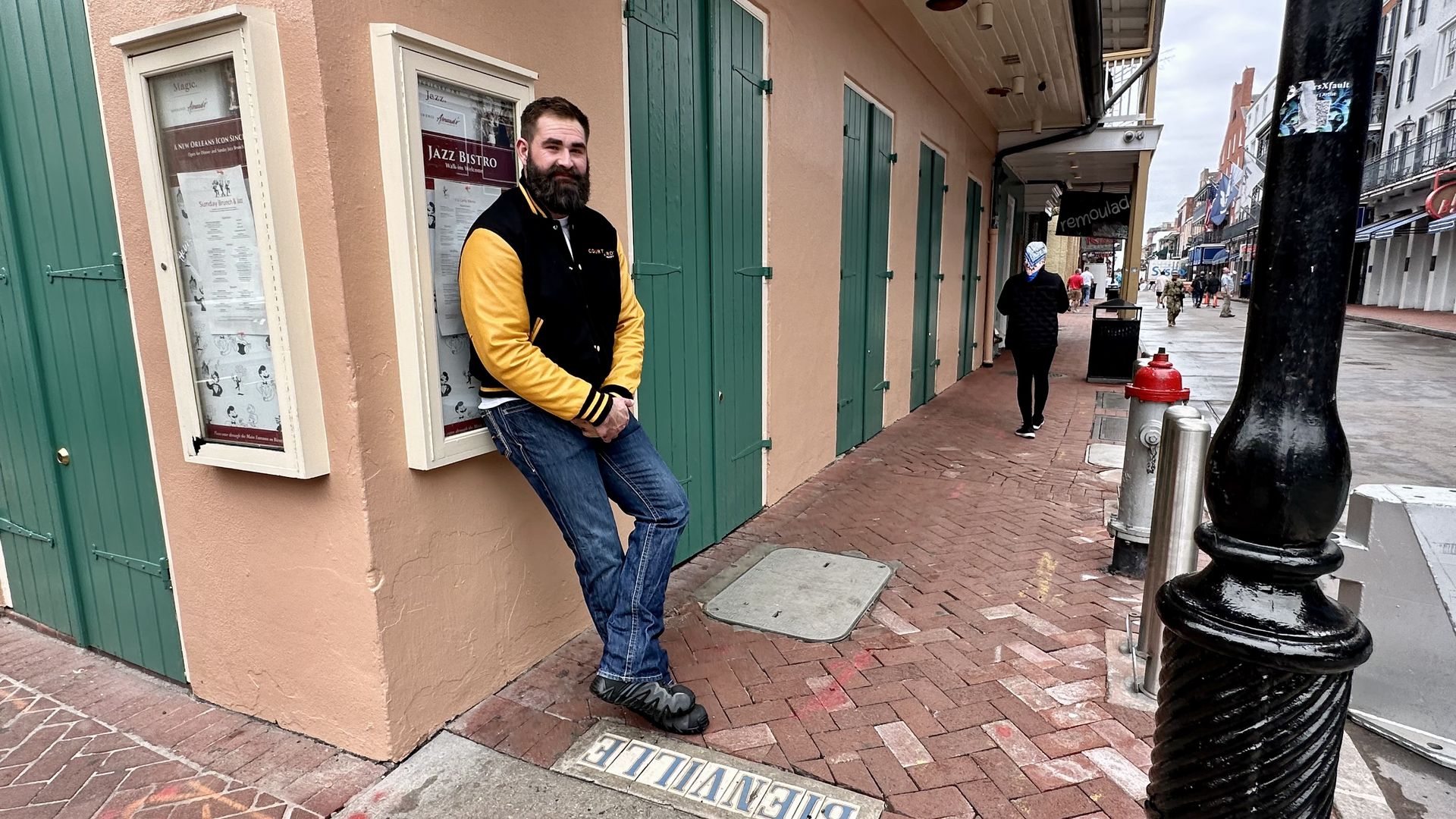 Photo shows a man who looks like Jason Kelce.