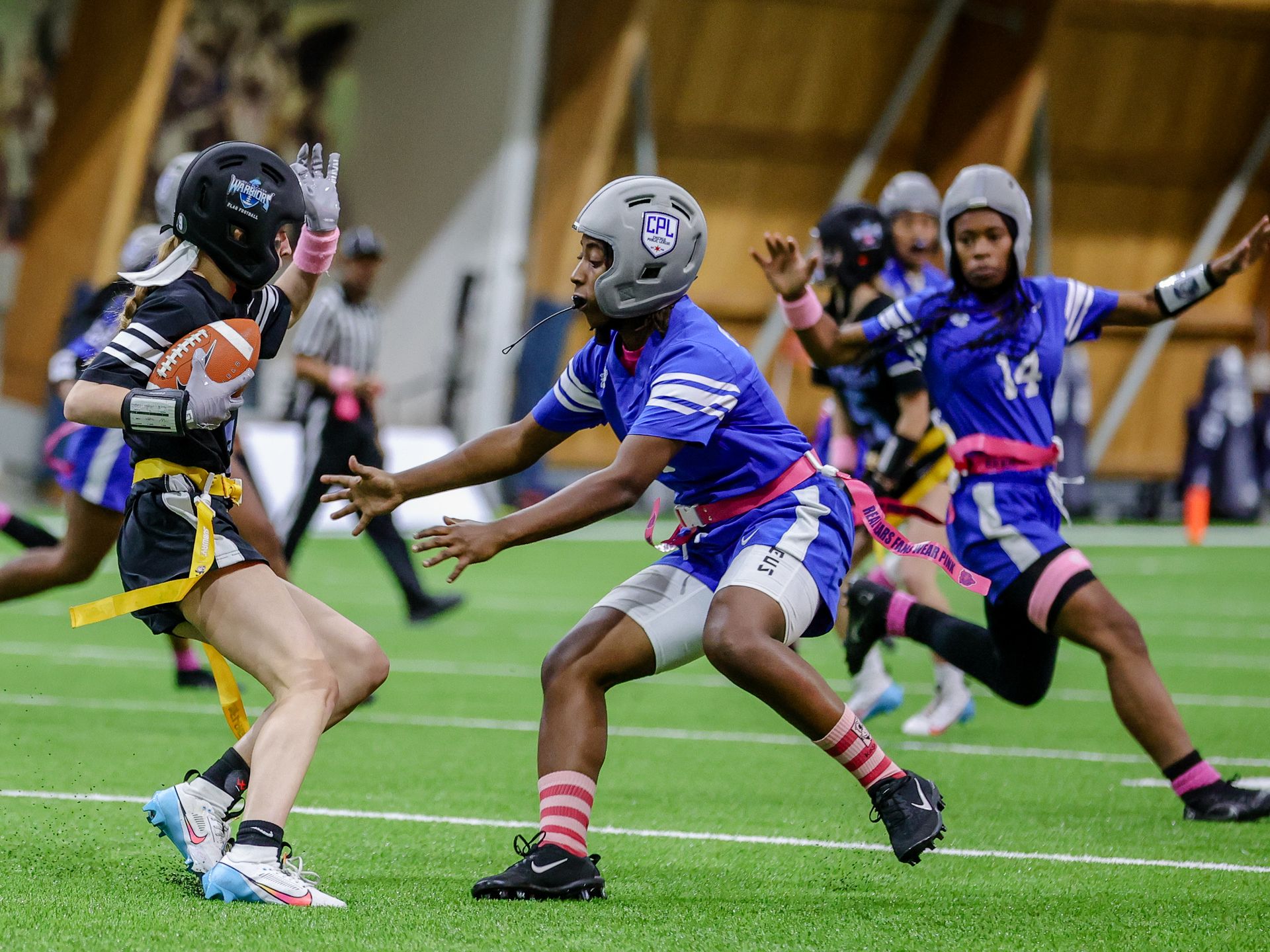 Girls flag football catching on in Chicago - Axios Chicago