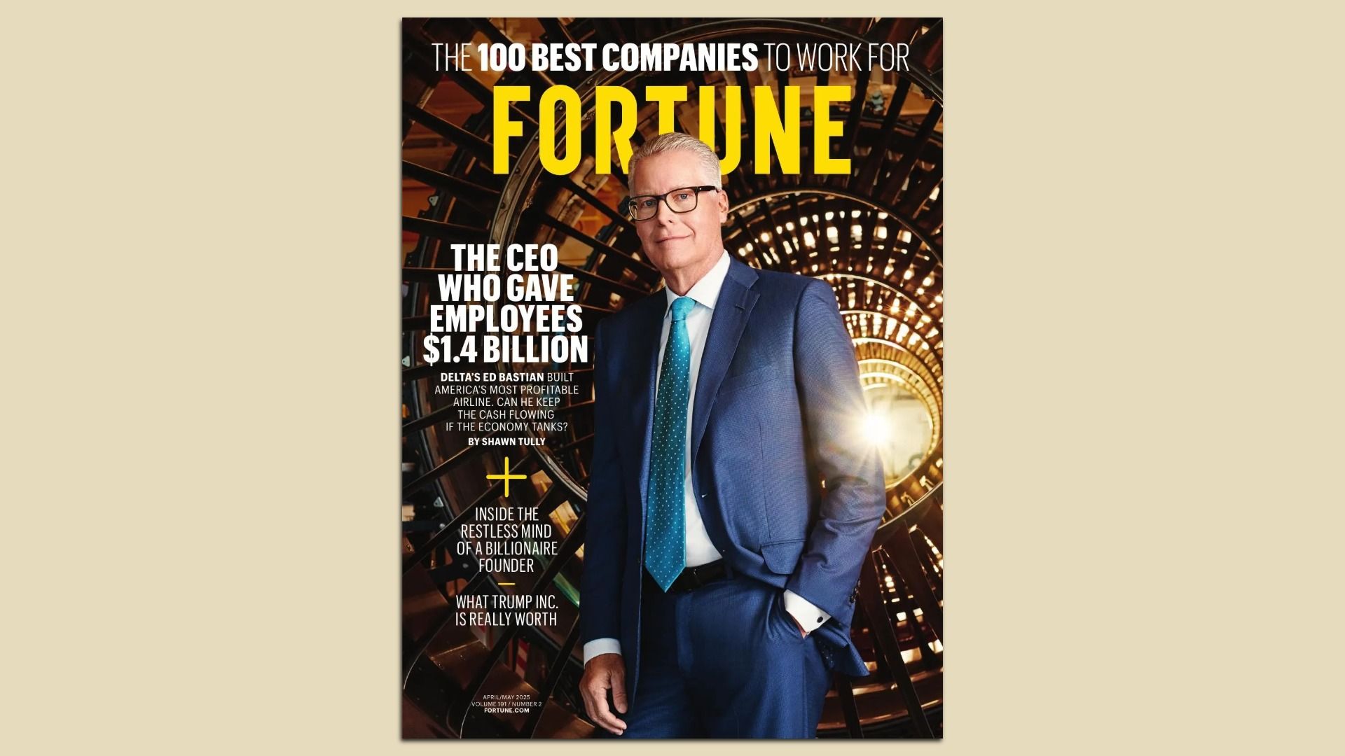 Delta CEO Ed Bastian on the cover of Fortune.