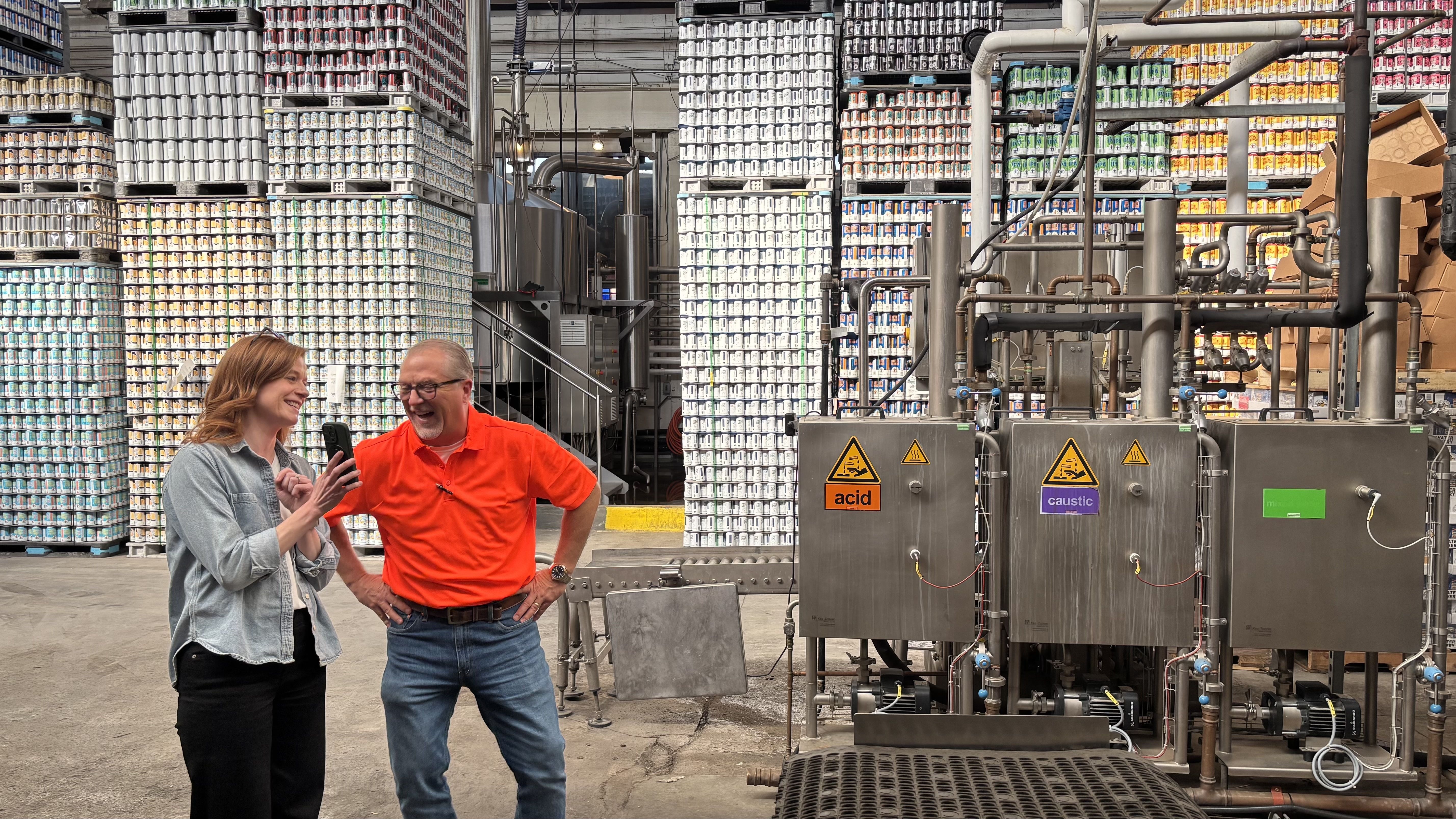 McMorrow with Atwater general manager J.R. Bohn.