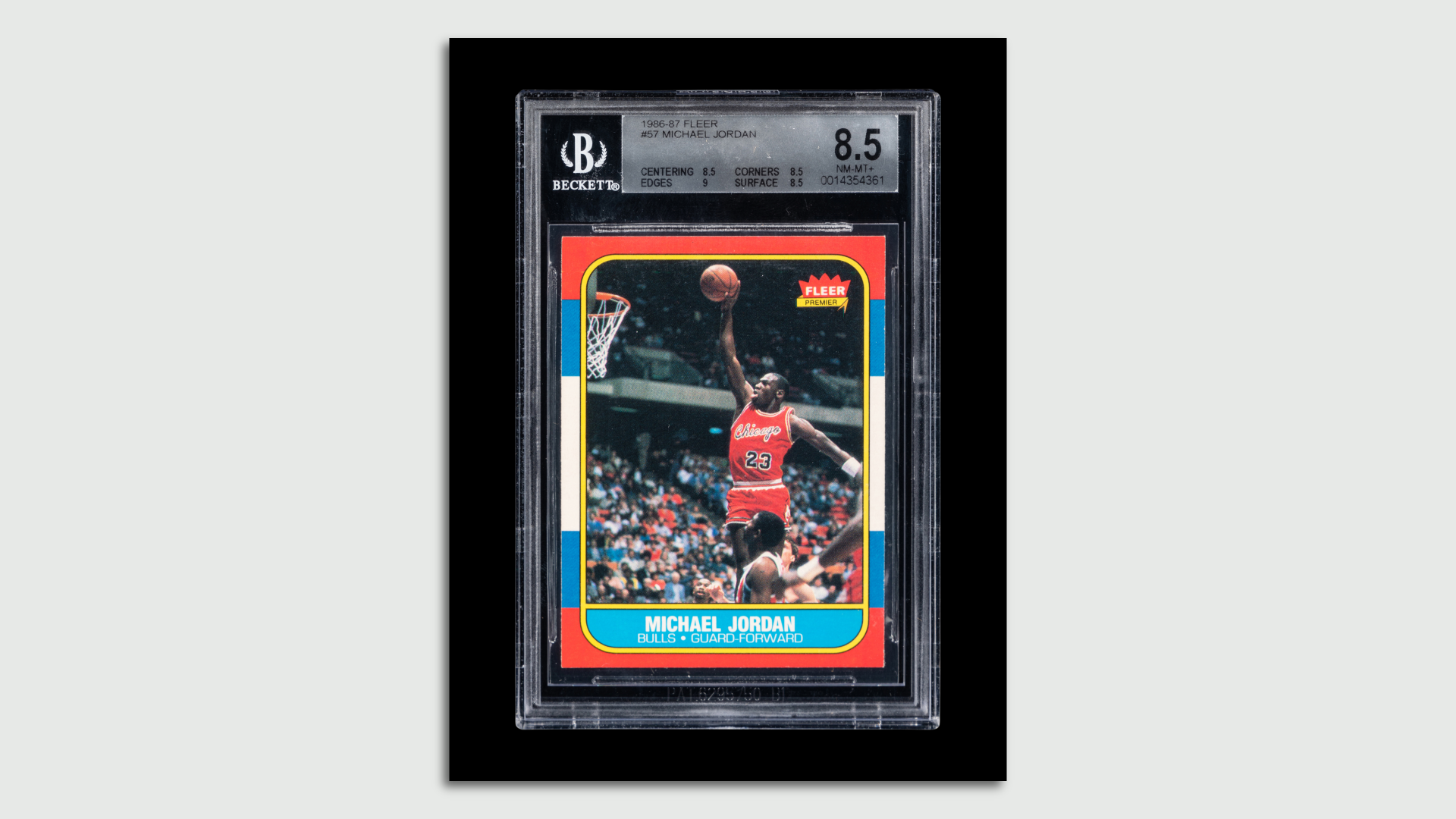 Michael Jordan basketball card.