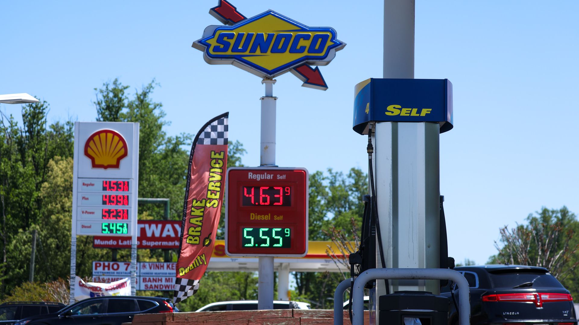 Gasoline stations with high prices