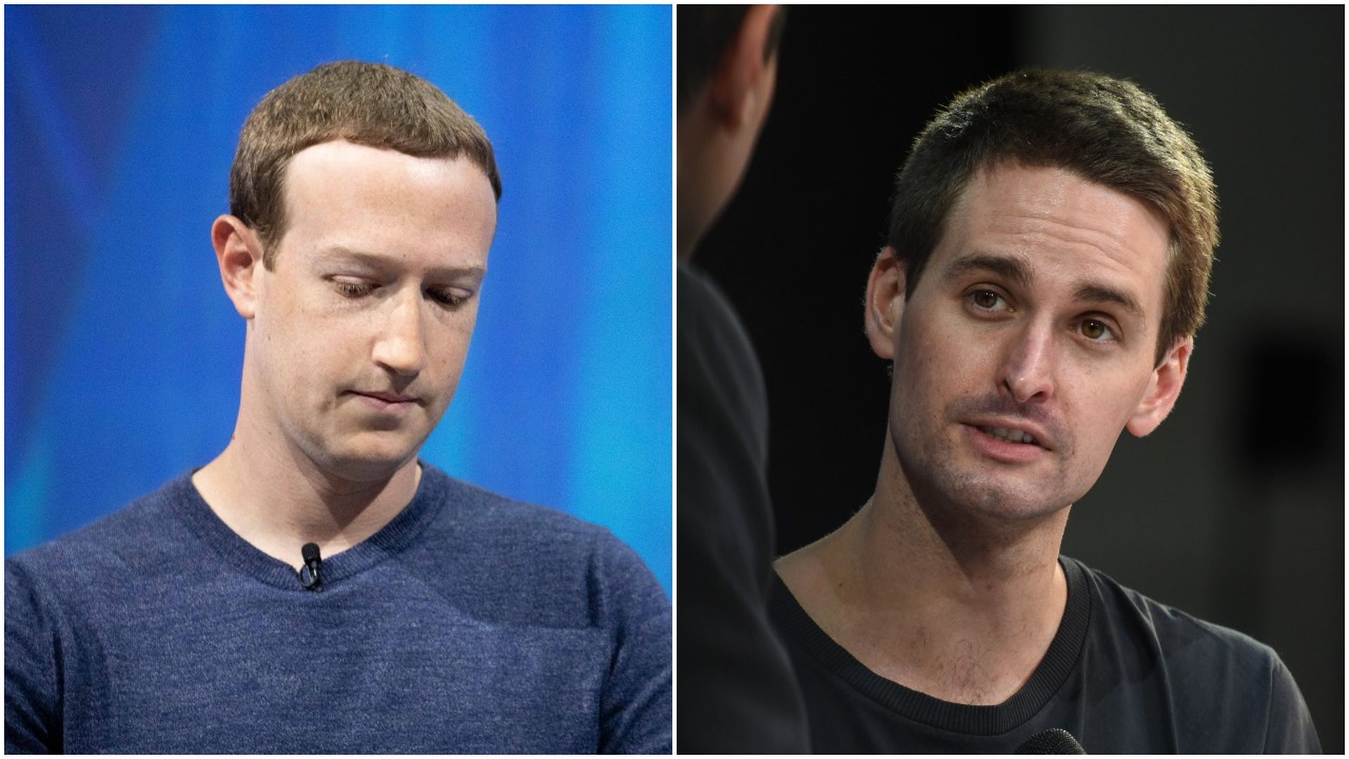 Zuckerberg and Spiegel