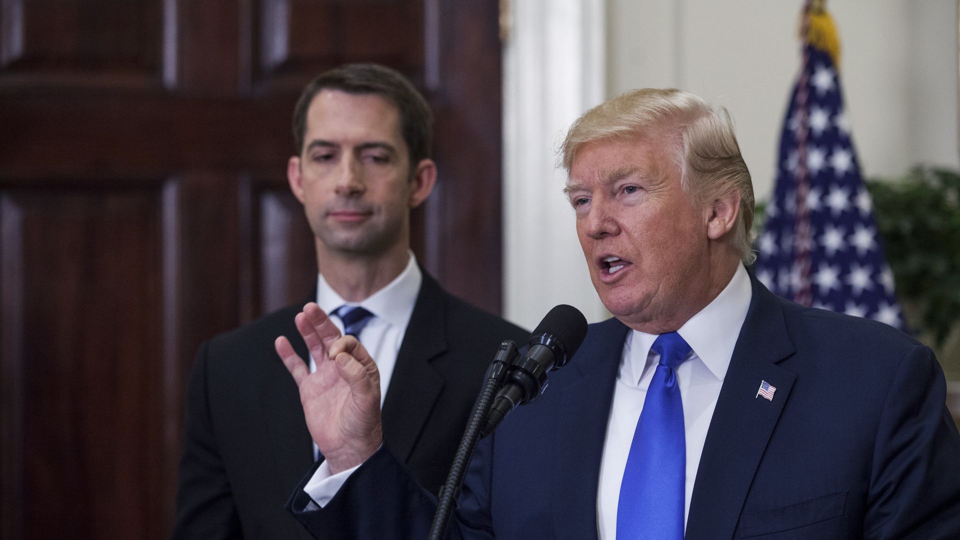 Tom Cotton and Donald Trump