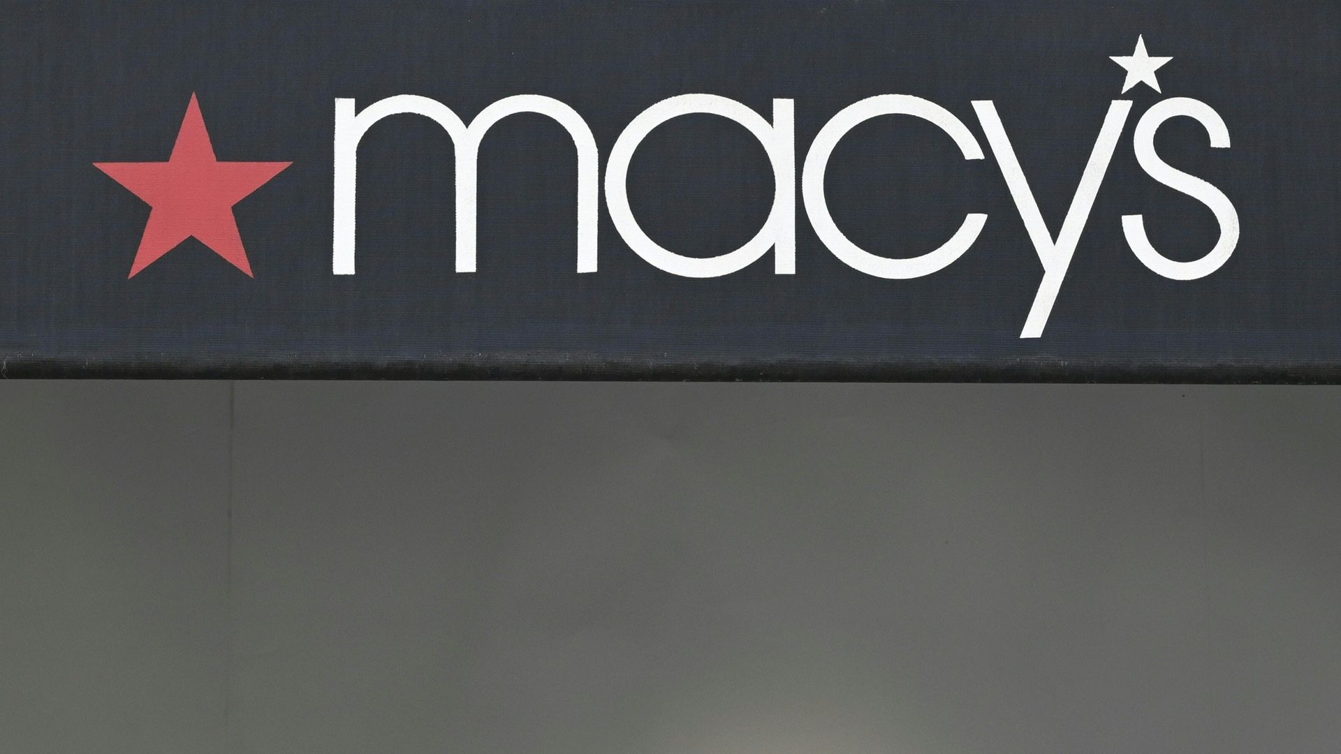 A Macy's storefront.