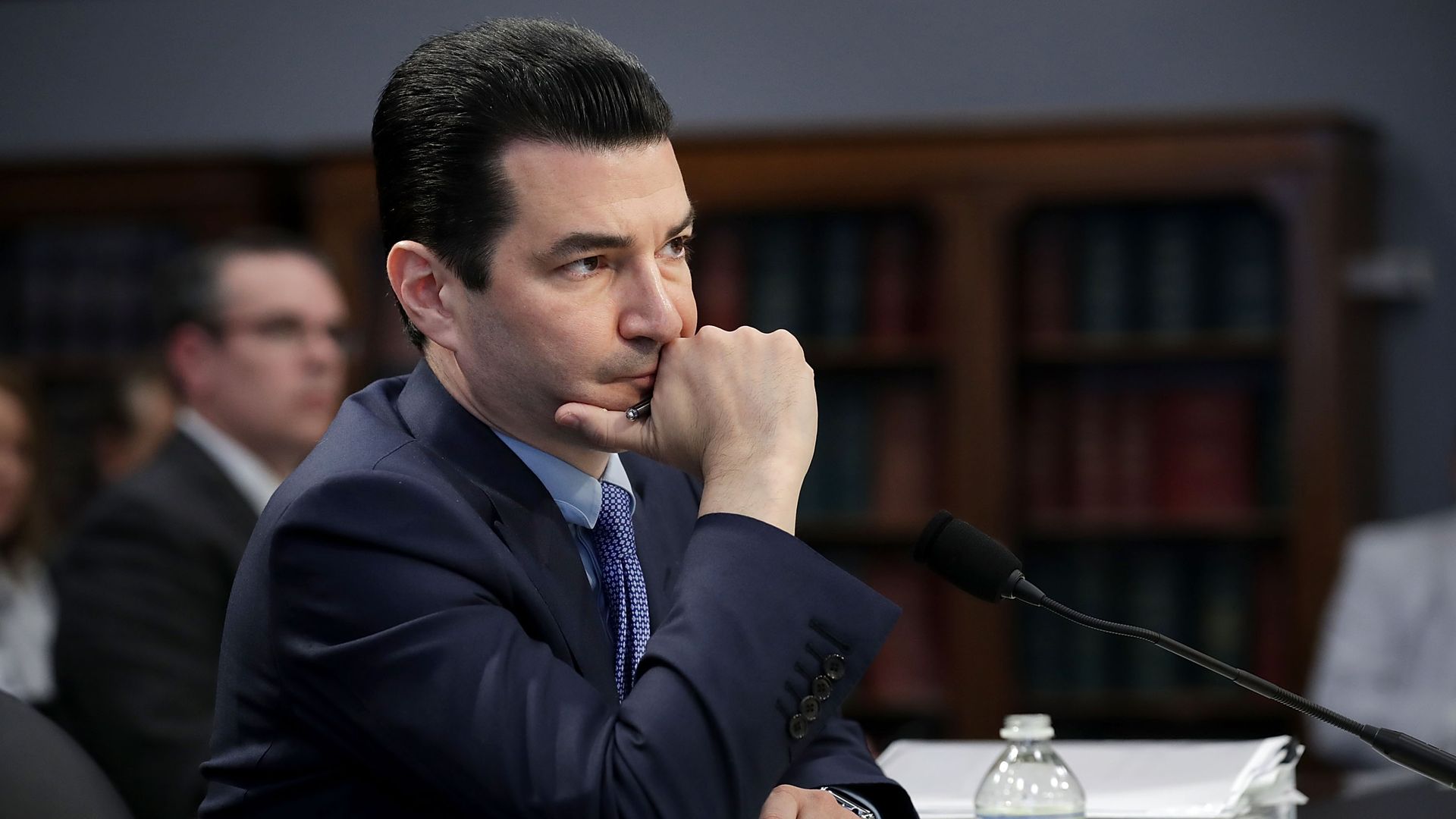 FDA commissioner Scott Gottlieb in a chair