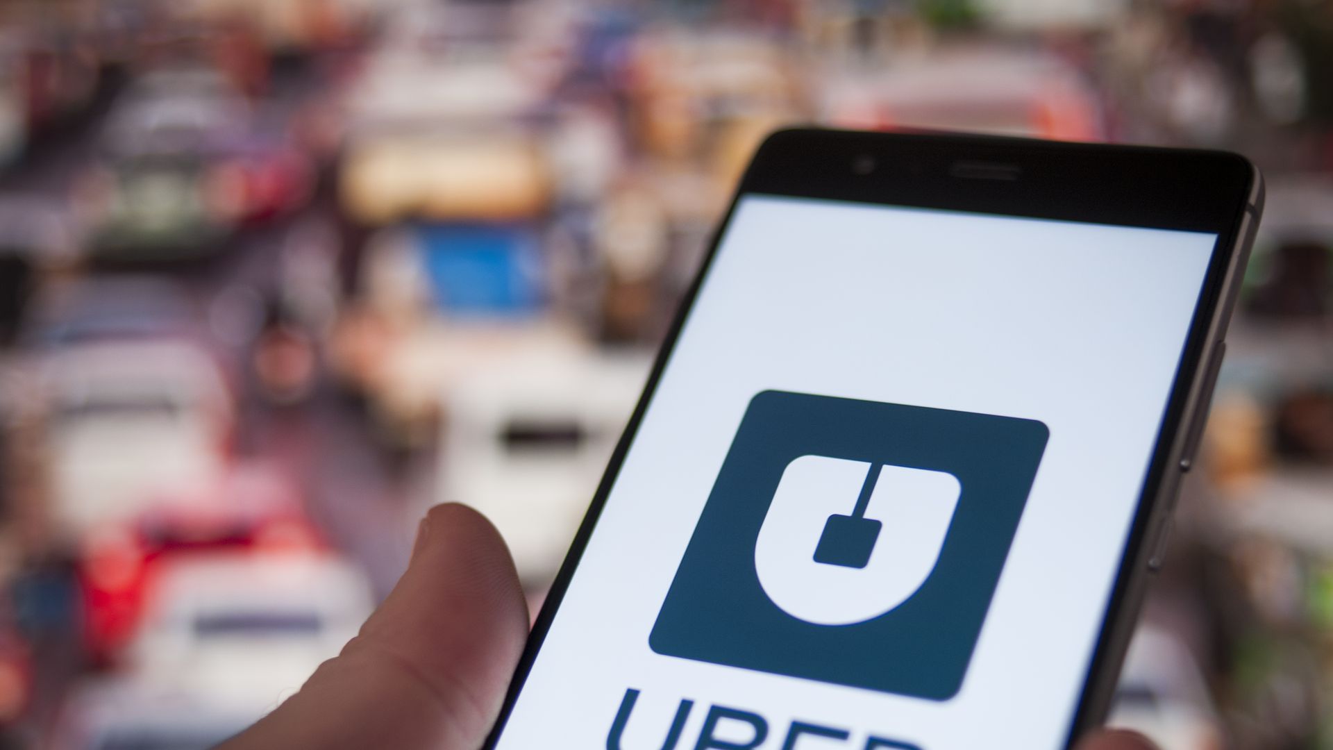 Uber app as seen on a mobile phone