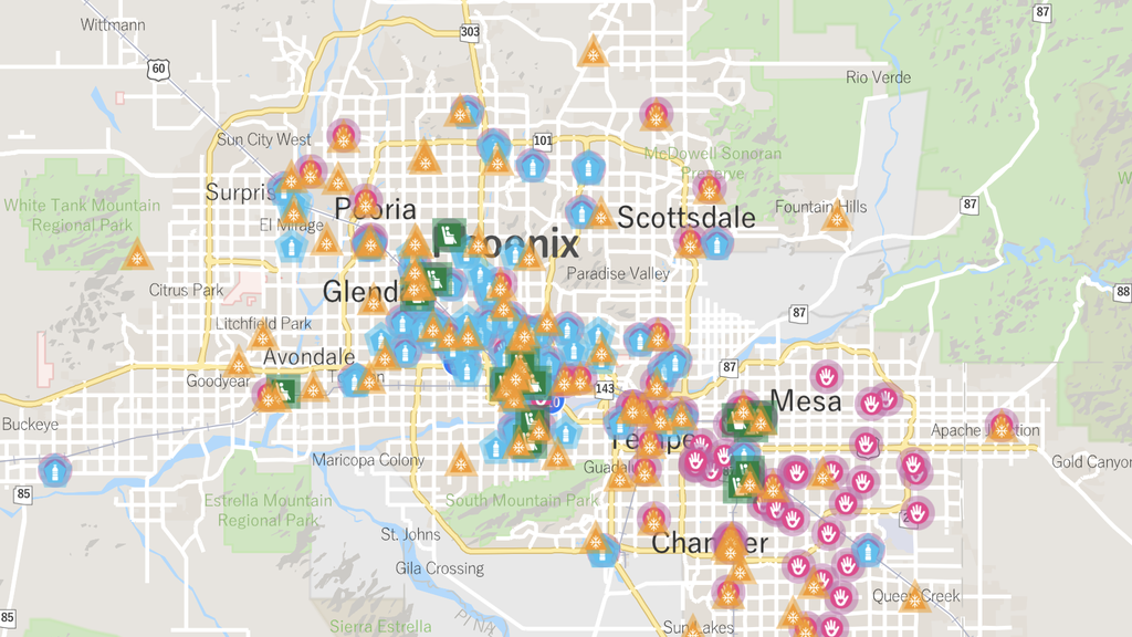 Cooling, respite centers and hydration stations available in Phoenix ...