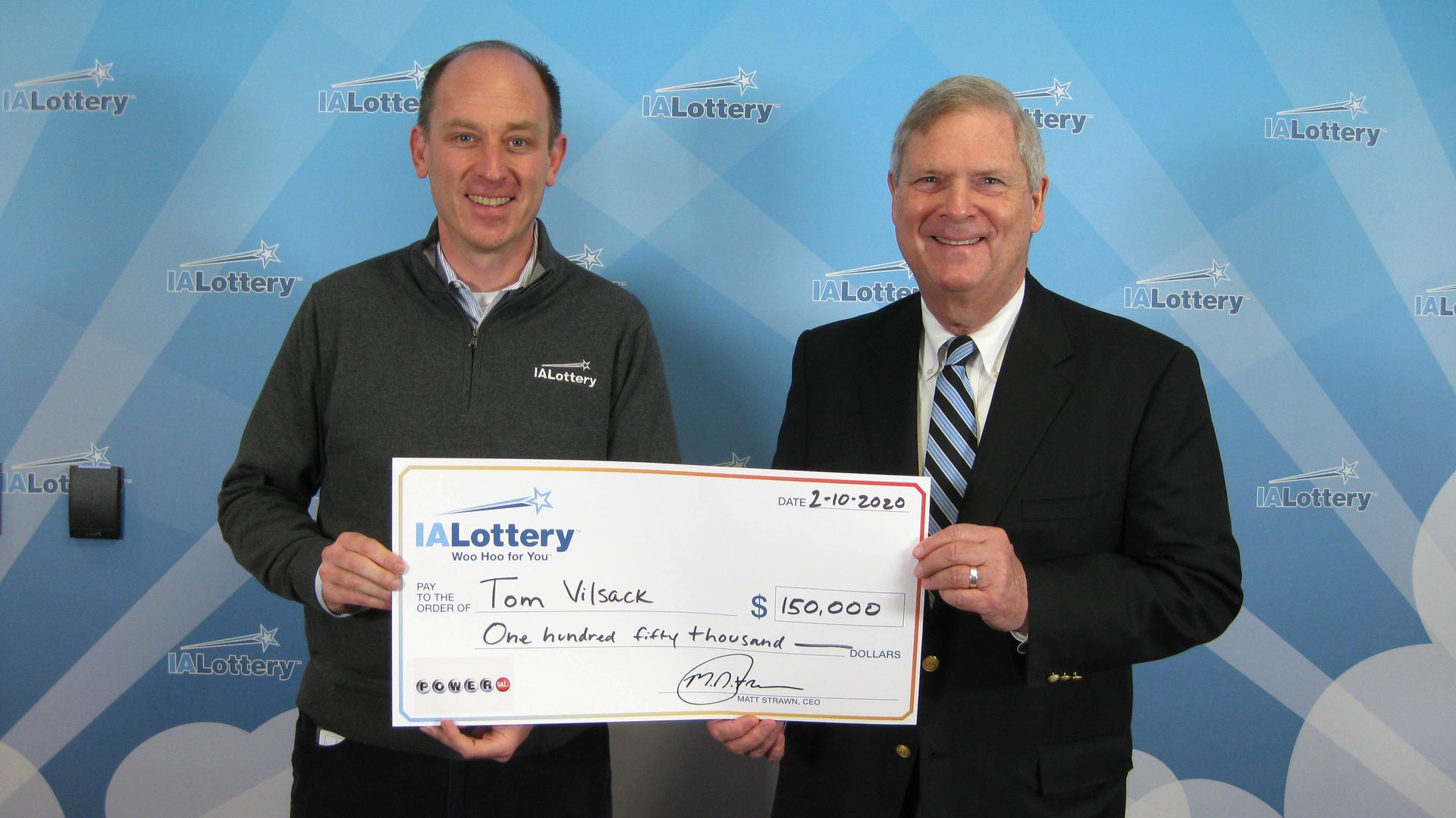 Tom Vilsack wins the lottery