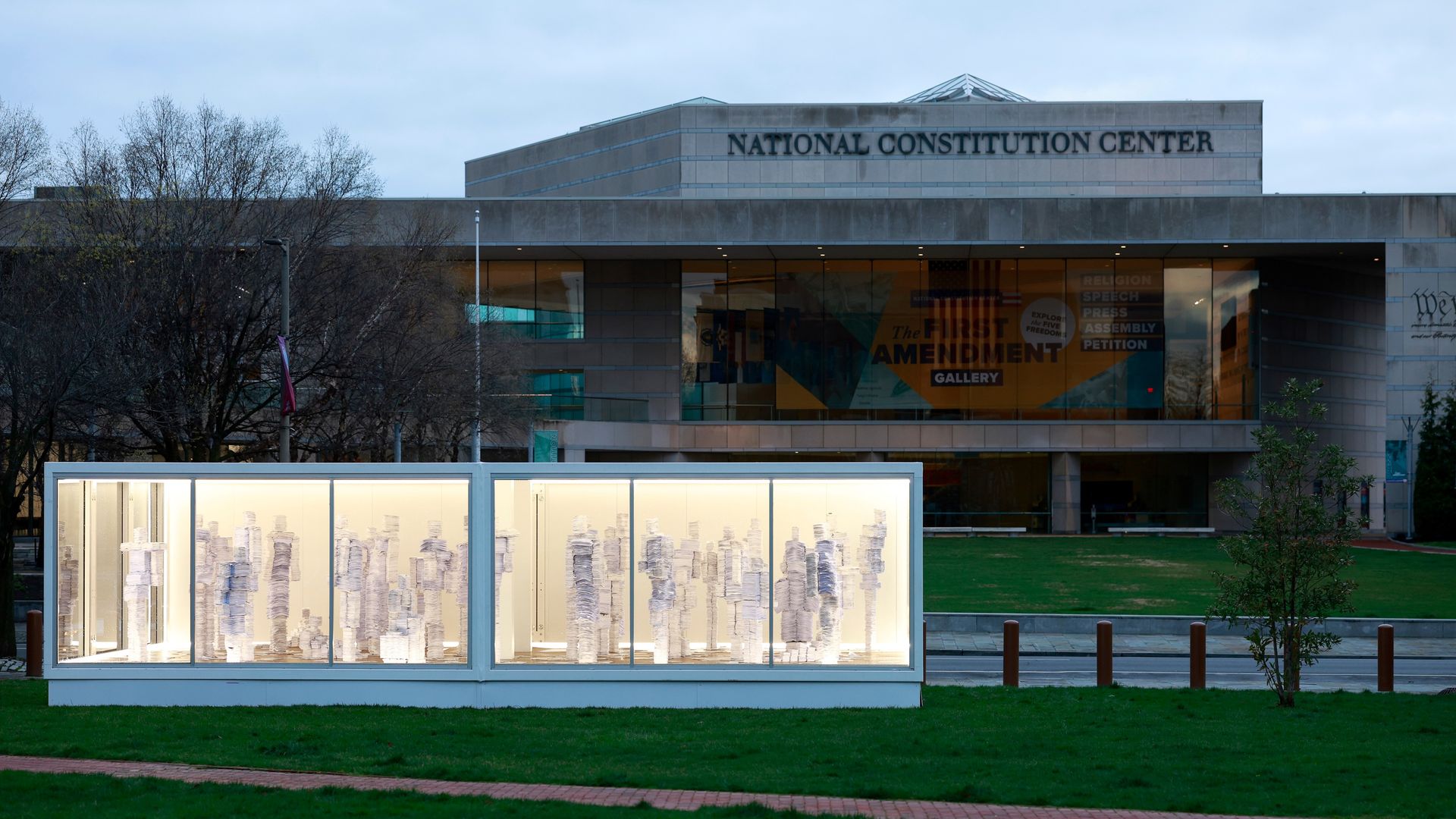 The "Waiting Workforce" installation 