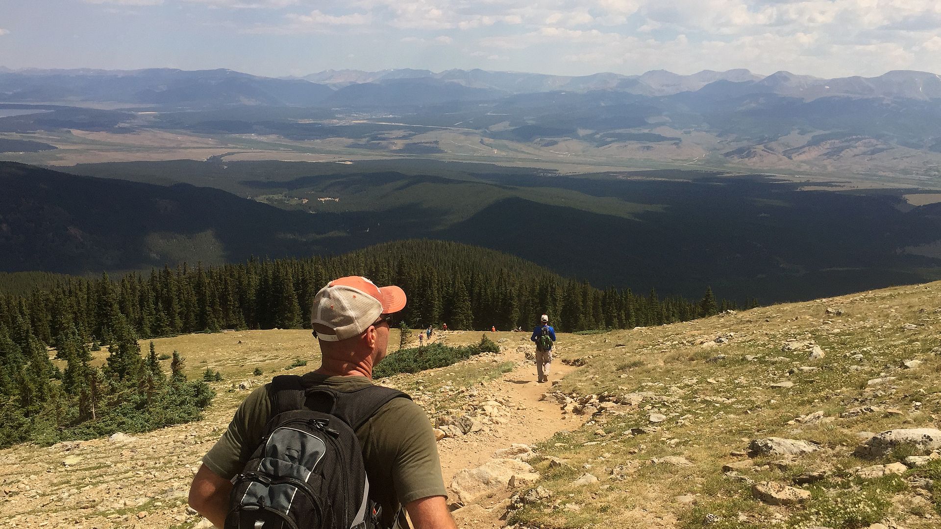 Patrick Richardson looks at the view as he climbs Mt. Elbert, Colorado's highest 14'er in 2016. Photo: Helen H. Richardson/The Denver Post via Getty Images