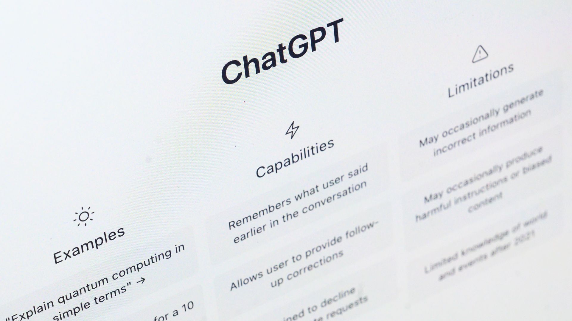 A photo illustration shows the ChatGPT app displayed on a laptop screen. Photo: Leon Neal/Getty Images.