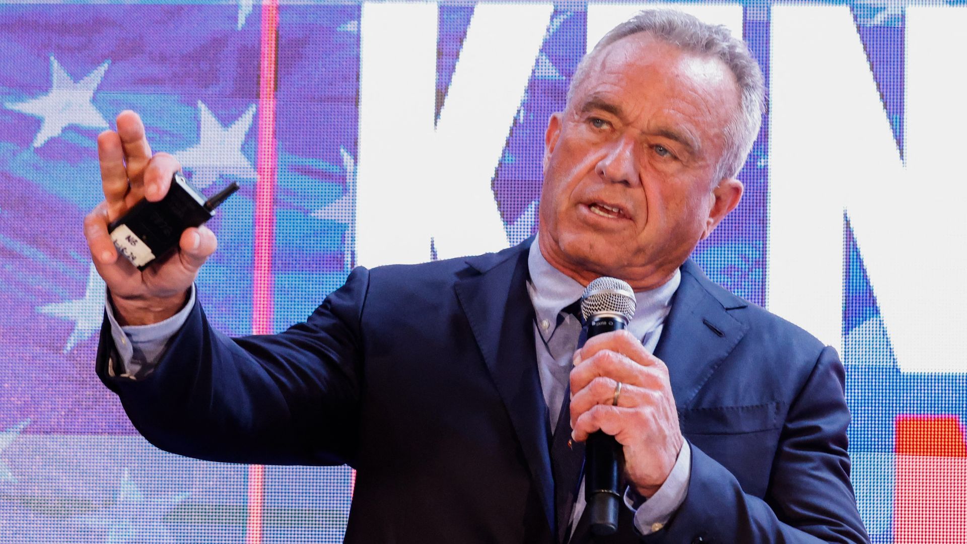 Robert F. Kennedy Jr. speaking in New York City on May 1.