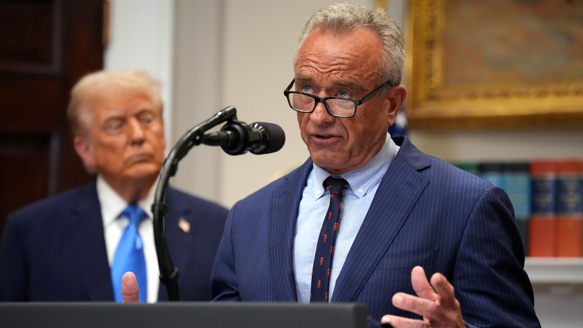 Health Secretary Robert F. Kennedy Jr. at a September WH event on autism risks.