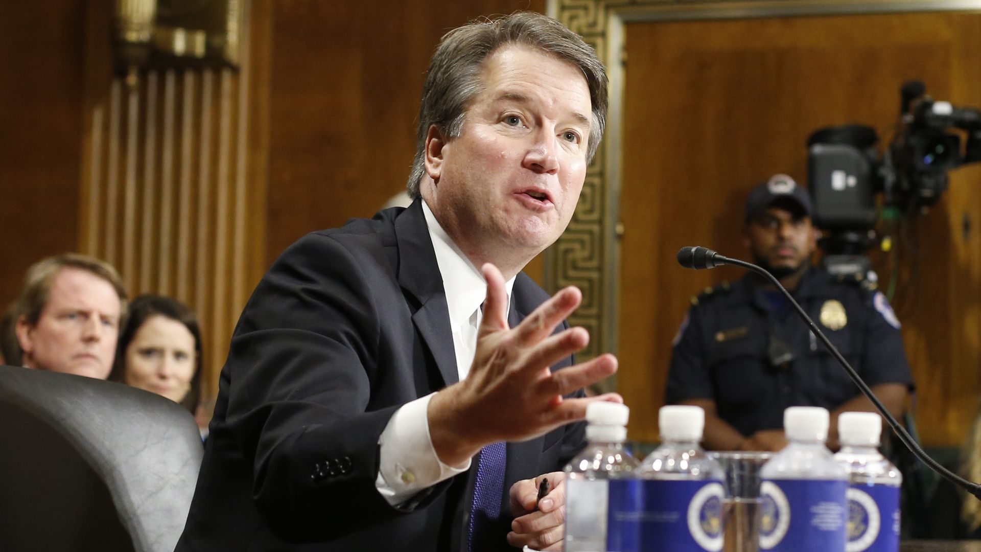 Brett Kavanaugh in trial.