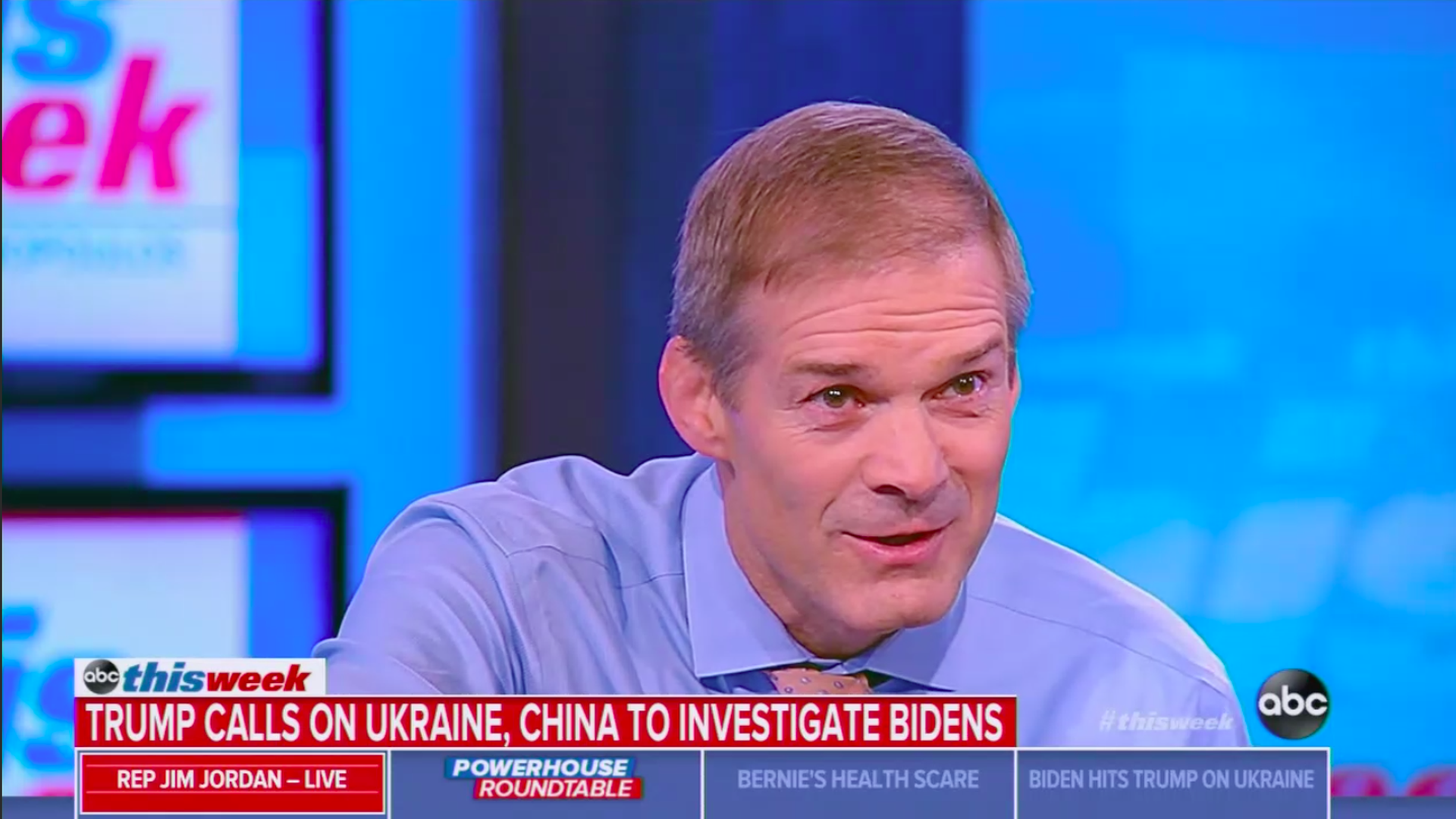 Photo of Rep. Jim Jordan on TV