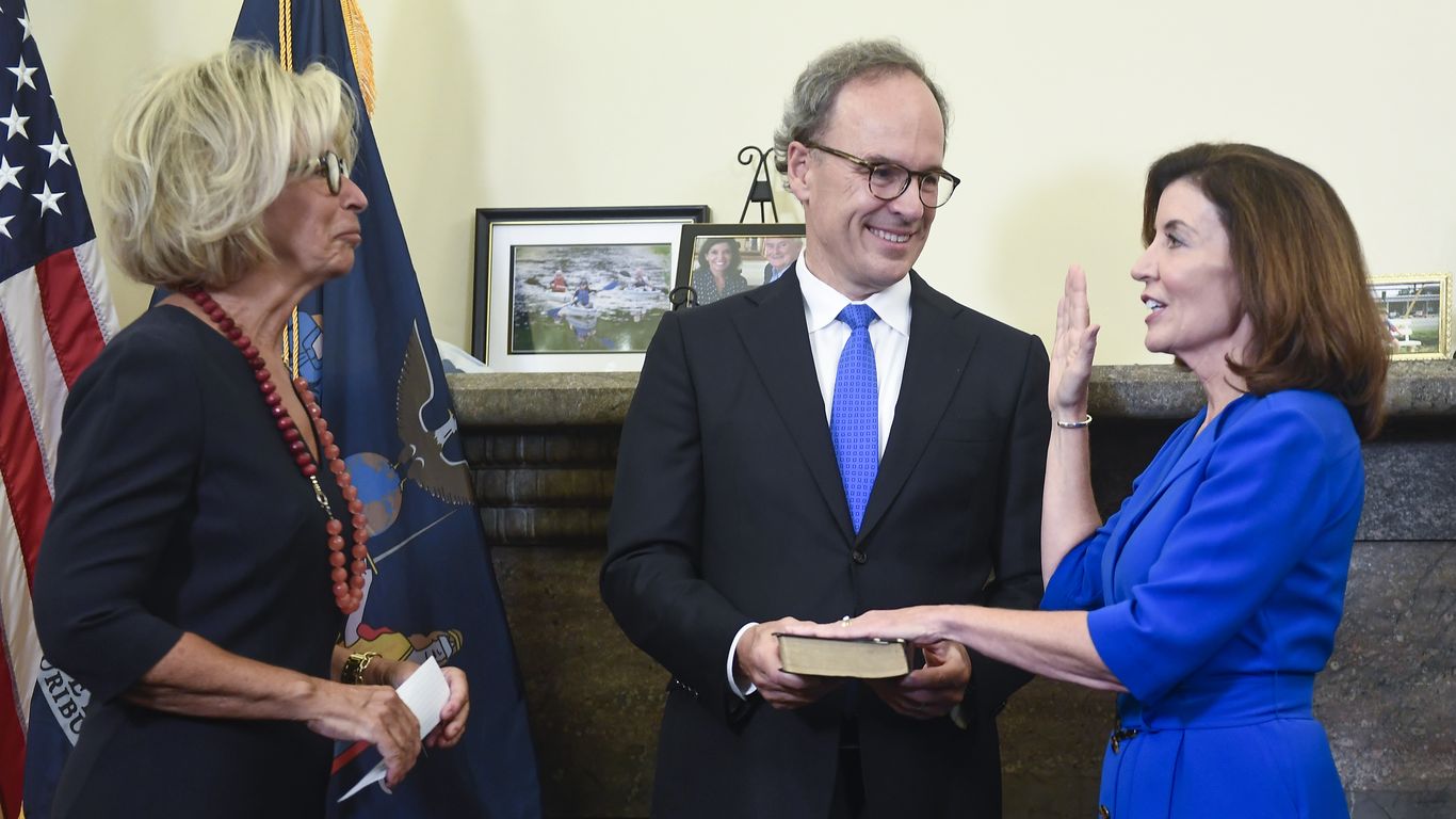 Kathy Hochul Sworn In As New York's First Female Governor