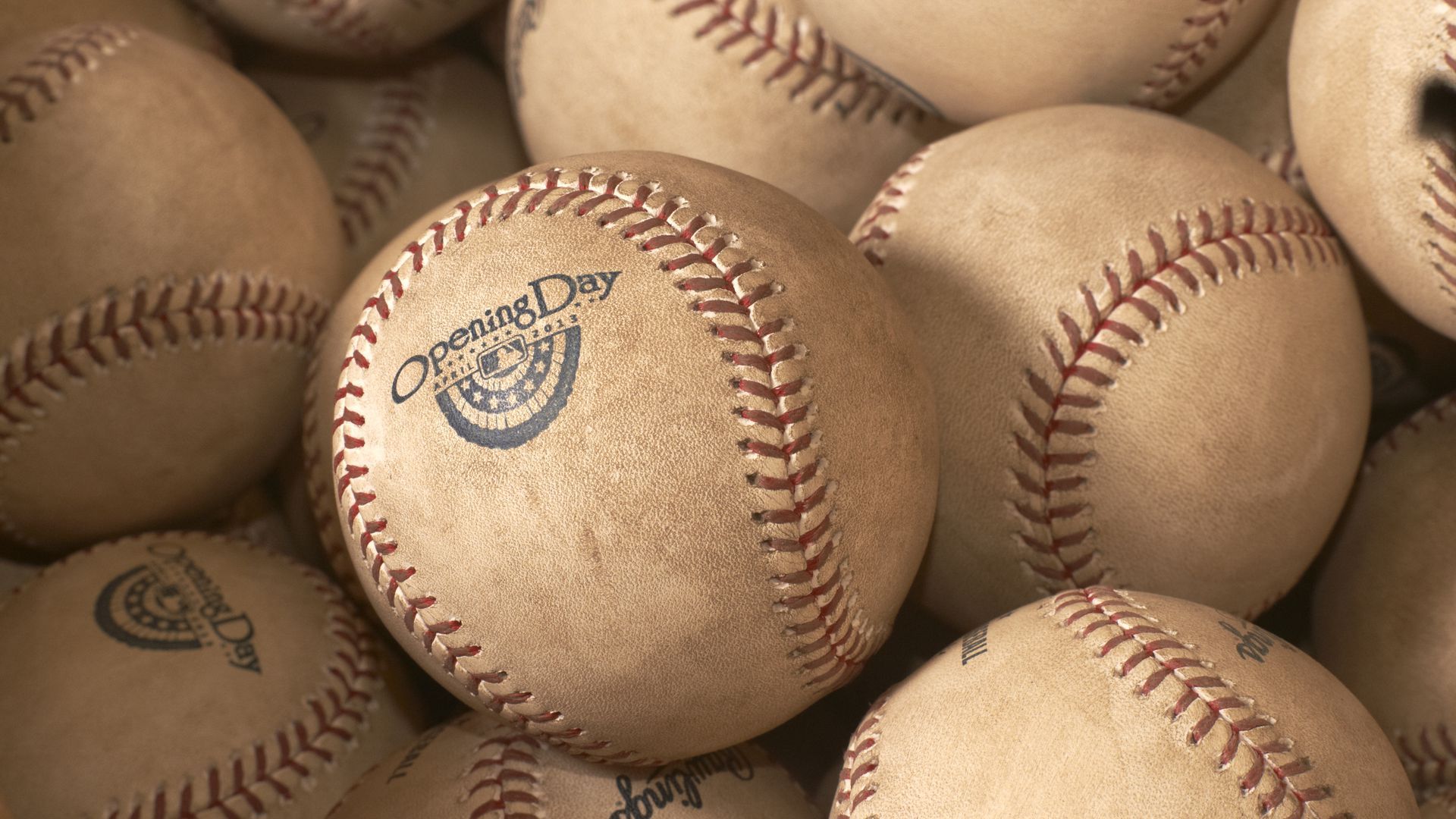 MLB Opening Day baseballs.