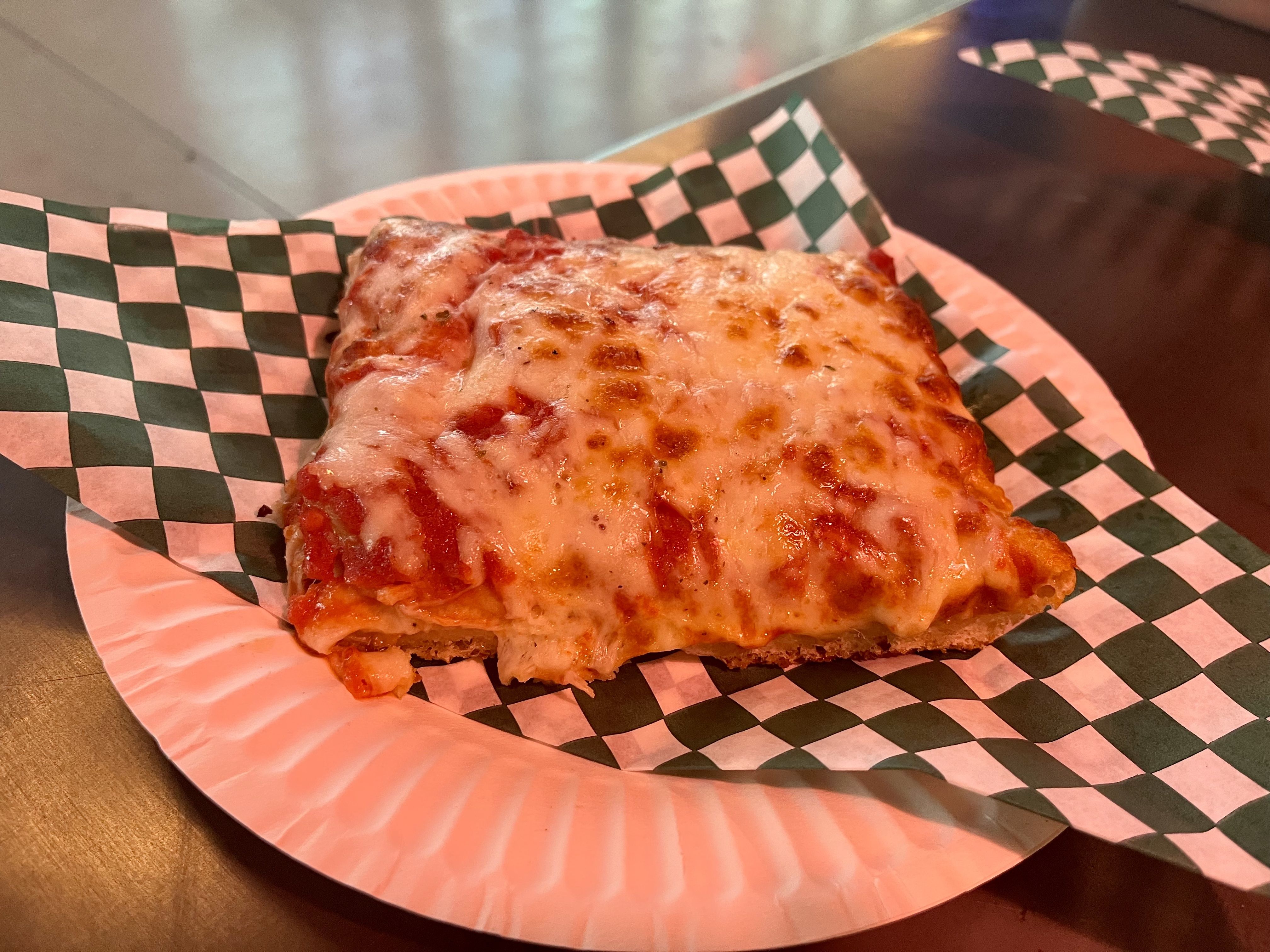 A slice of pizza.