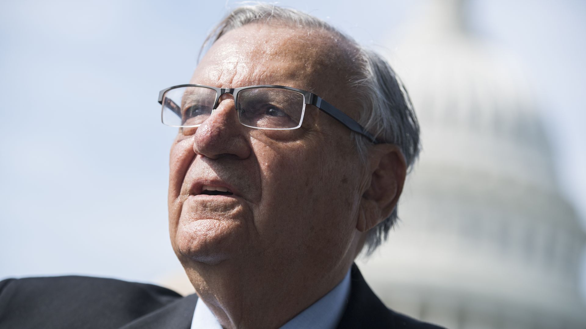 Joe Arpaio, the former sheriff of Maricopa County, Arizona, attending a rally in 2018.