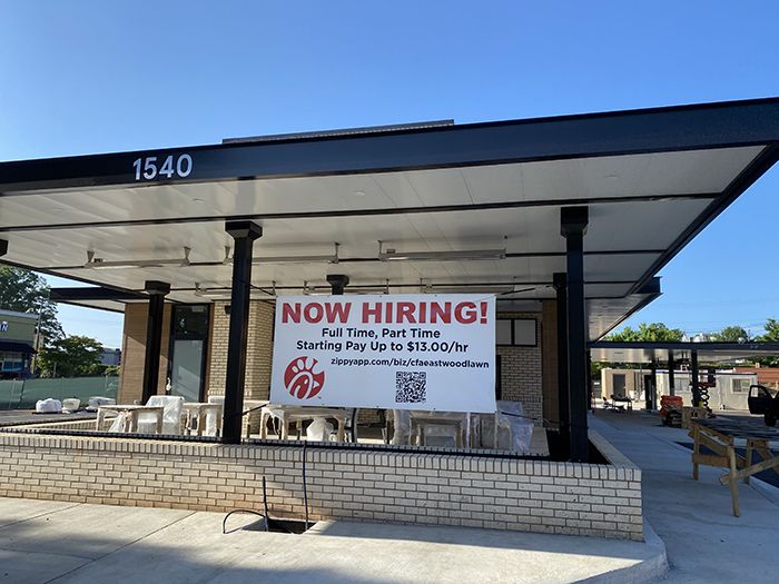 Chick fil a rendering, east Woodlawn chick fil a, drive-thru only
