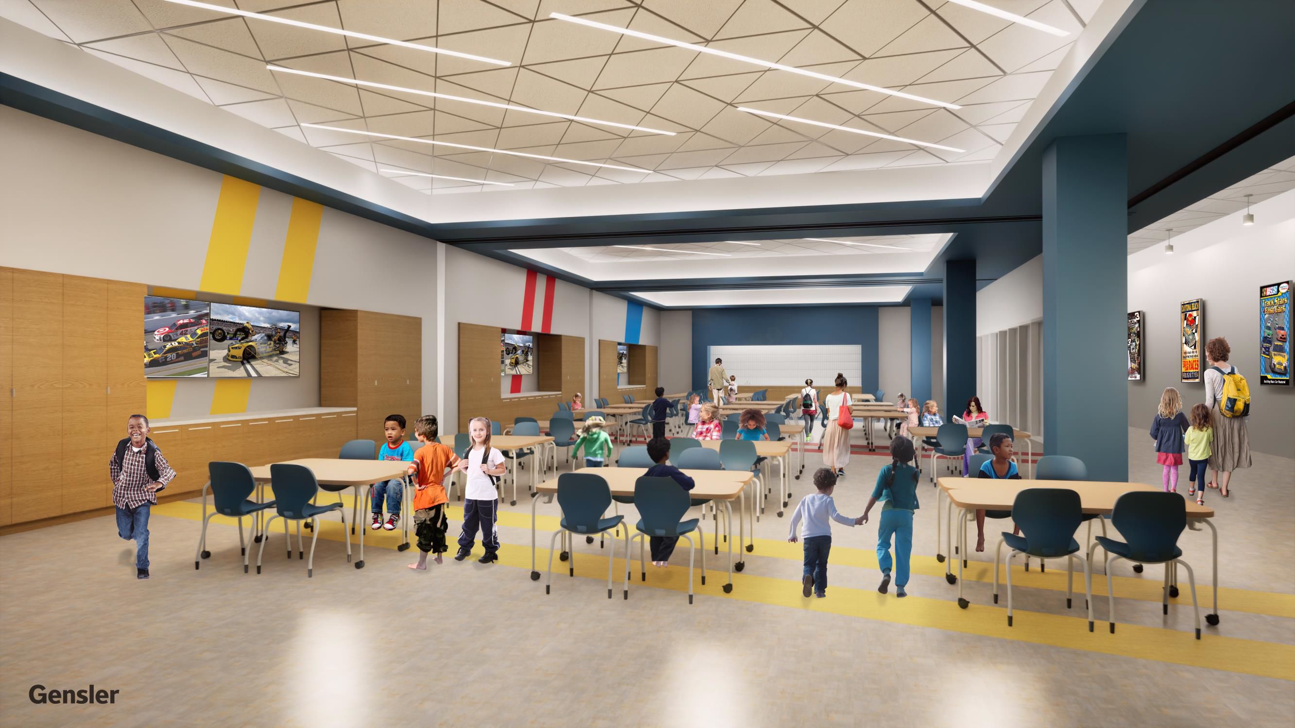 Rendering of a classroom