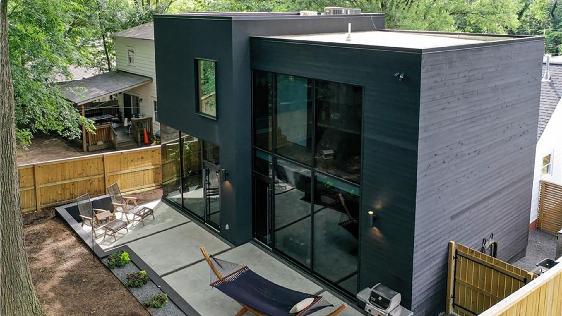 1825 Merriman Ave, back aerial view