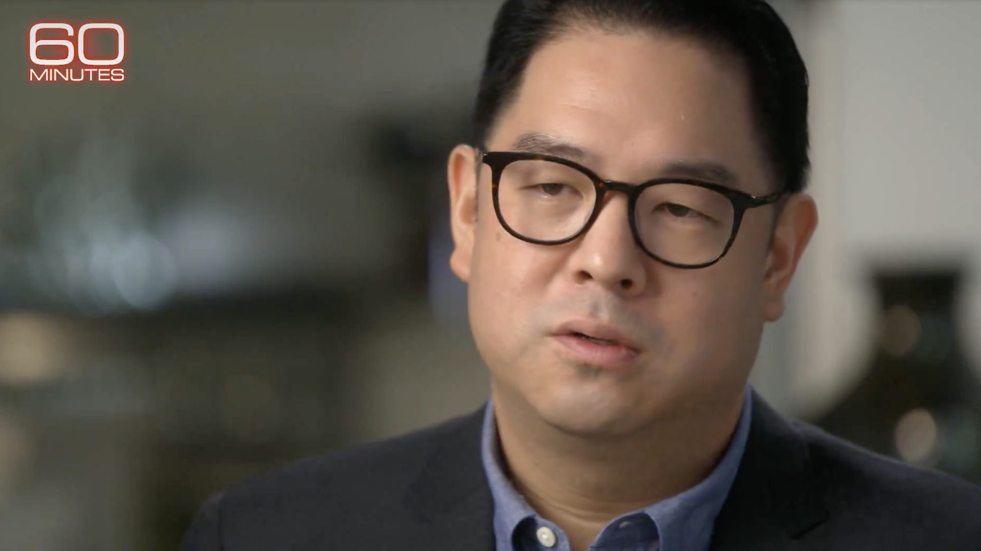 Christopher Ahn during his "60 Minutes" interview that aired Sunday.