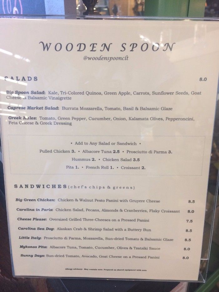 wooden spoon menu