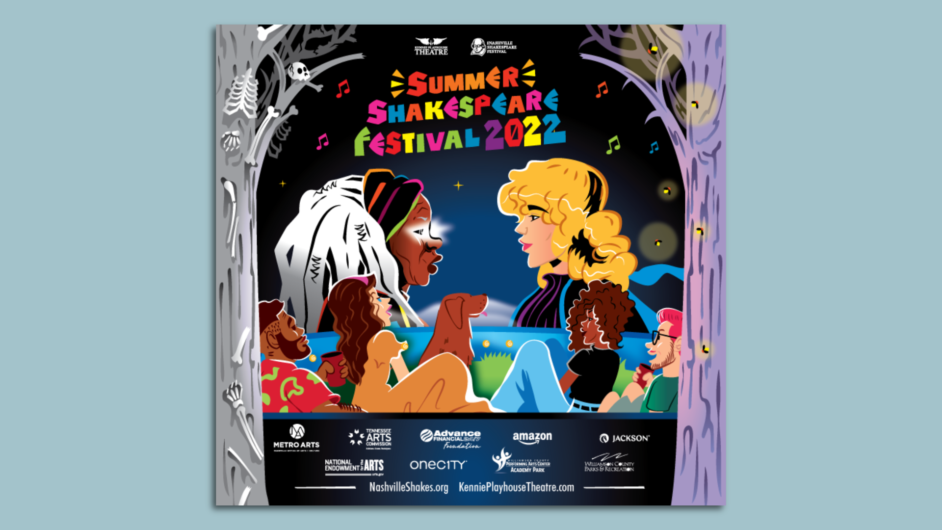 A poster for The Nashville Shakespeare Festival
