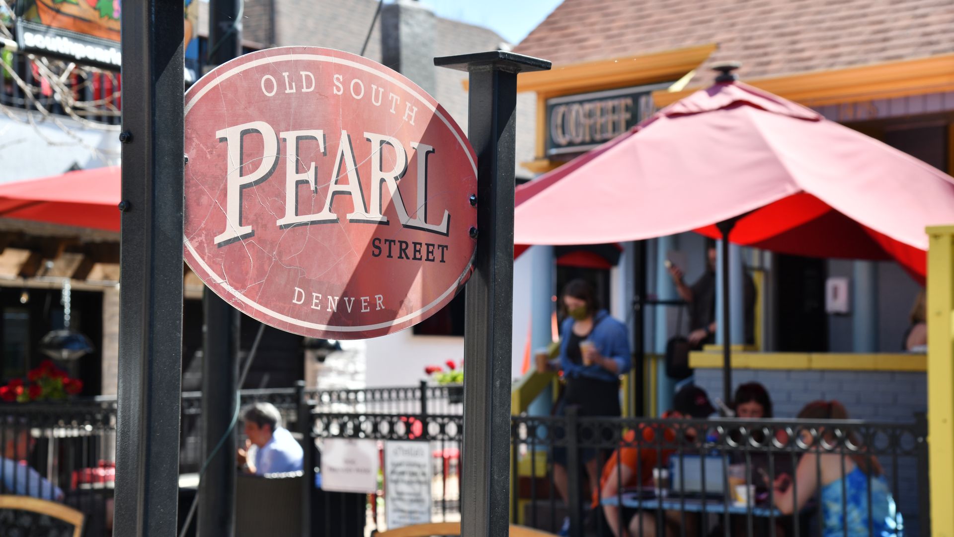 Old South Pearl Street sign in front of Stella's Coffee Haus Photo: Hyoung Chang/Denver Post via Getty Images