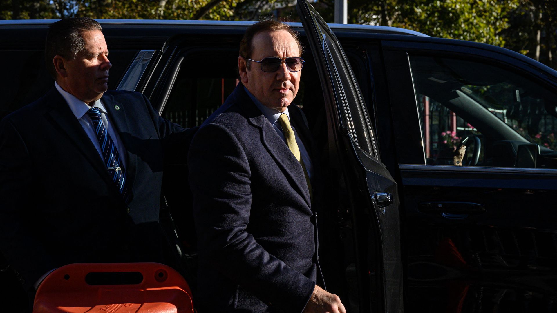 ctor Kevin Spacey arrives at United States District Court for the Southern District of New York.