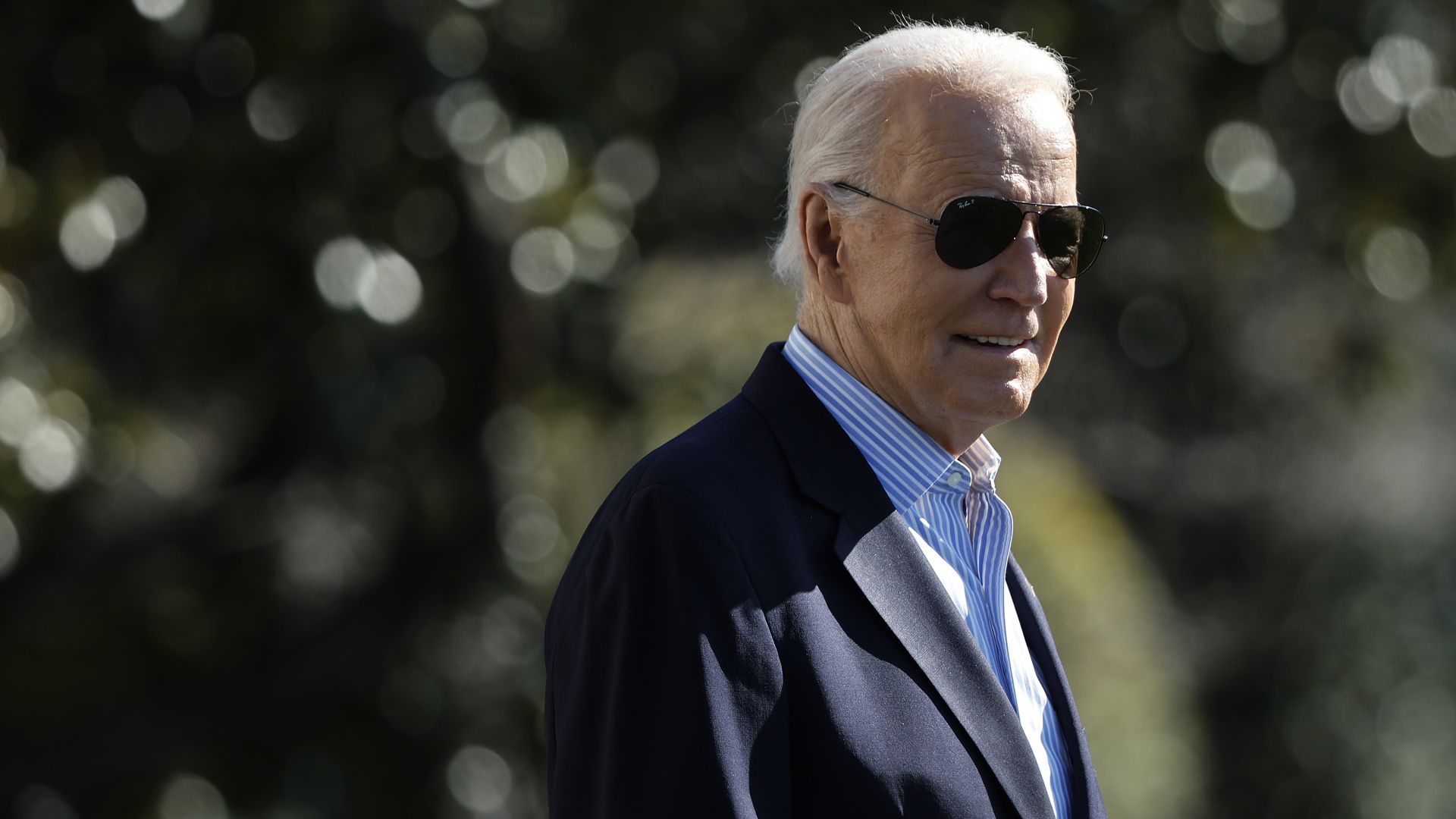 Joe Biden in sun glasses