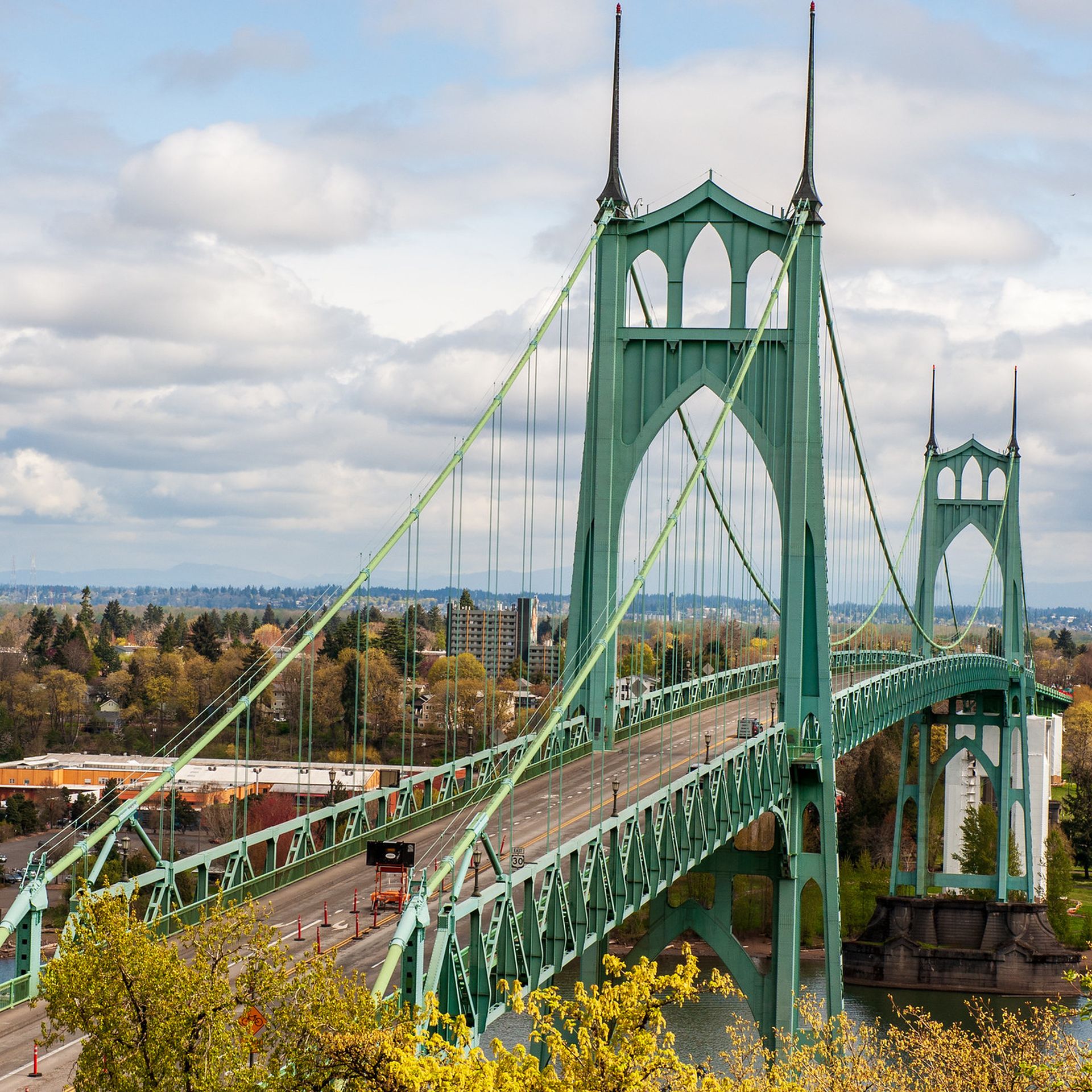 St. Johns Bridge: Portland's architectural gem - Axios Portland