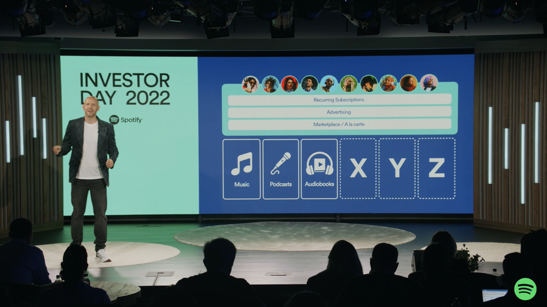 Spotify CEO Daniel Ek at Spotify's Investor Day on June 8, 2022 in New York.