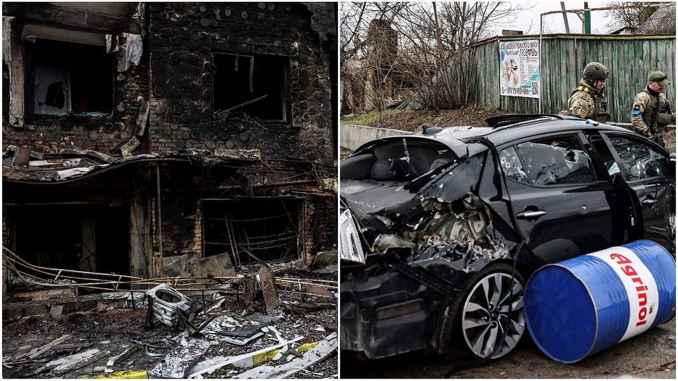 Photos: Russia leaves dead civilians, destruction in Bucha, near Kyiv