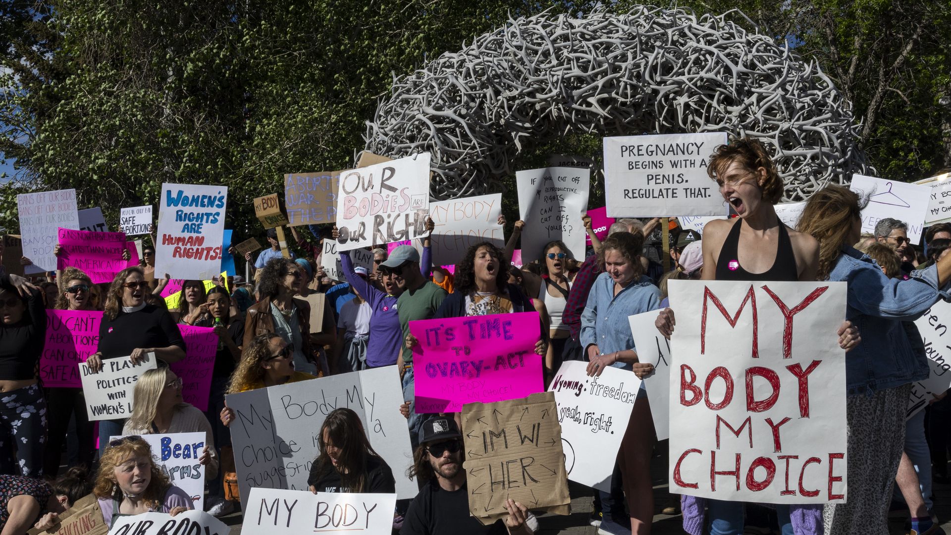 Picture of an abortion rights protest
