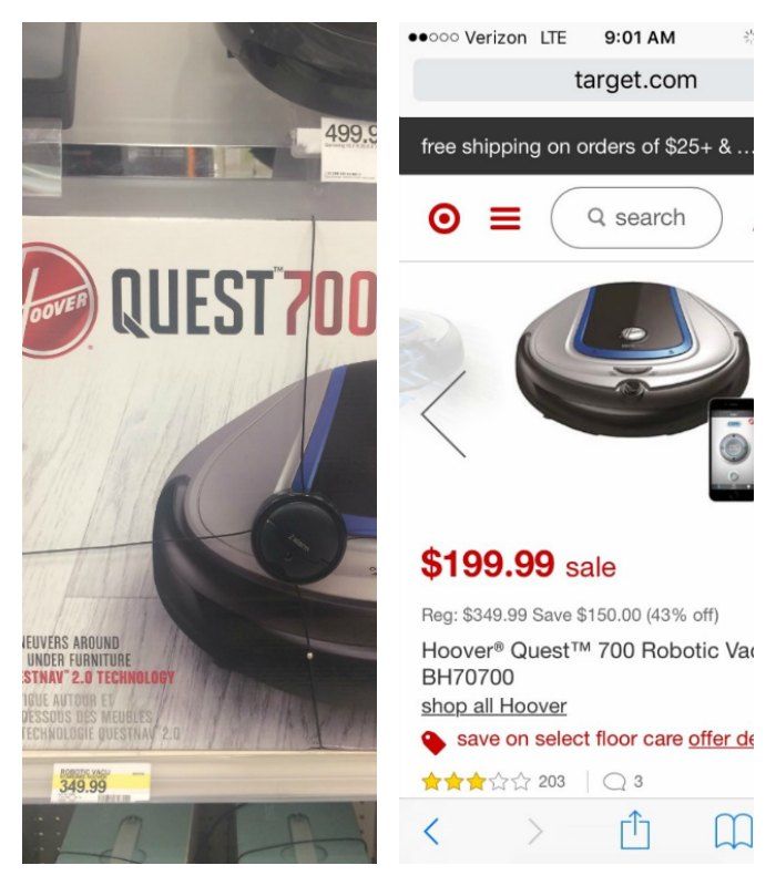 target price comparison