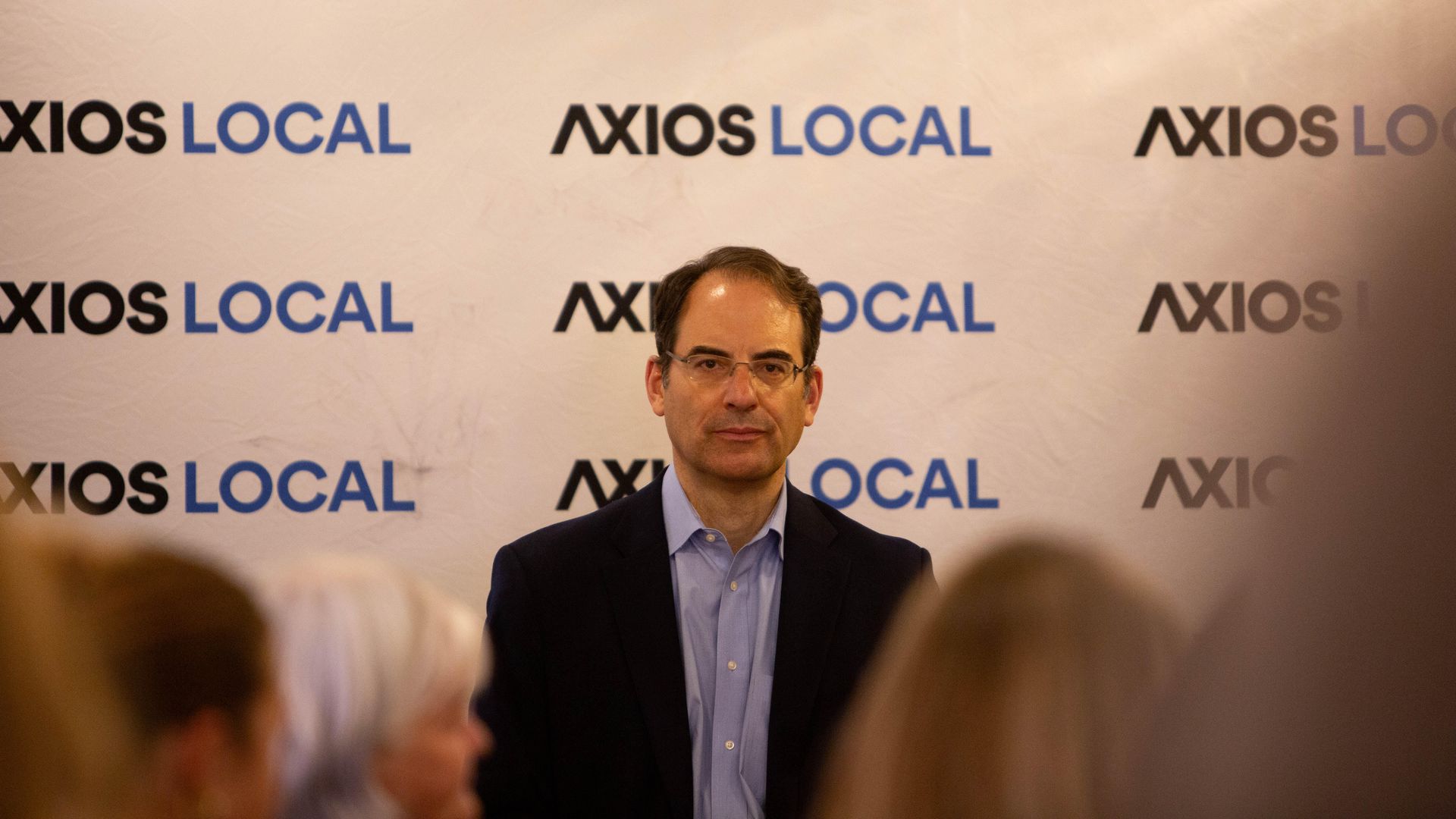 Phil Weiser at an Axios Denver event Tuesday at the Denver Press Club. Photo courtesy of Michel Hansen