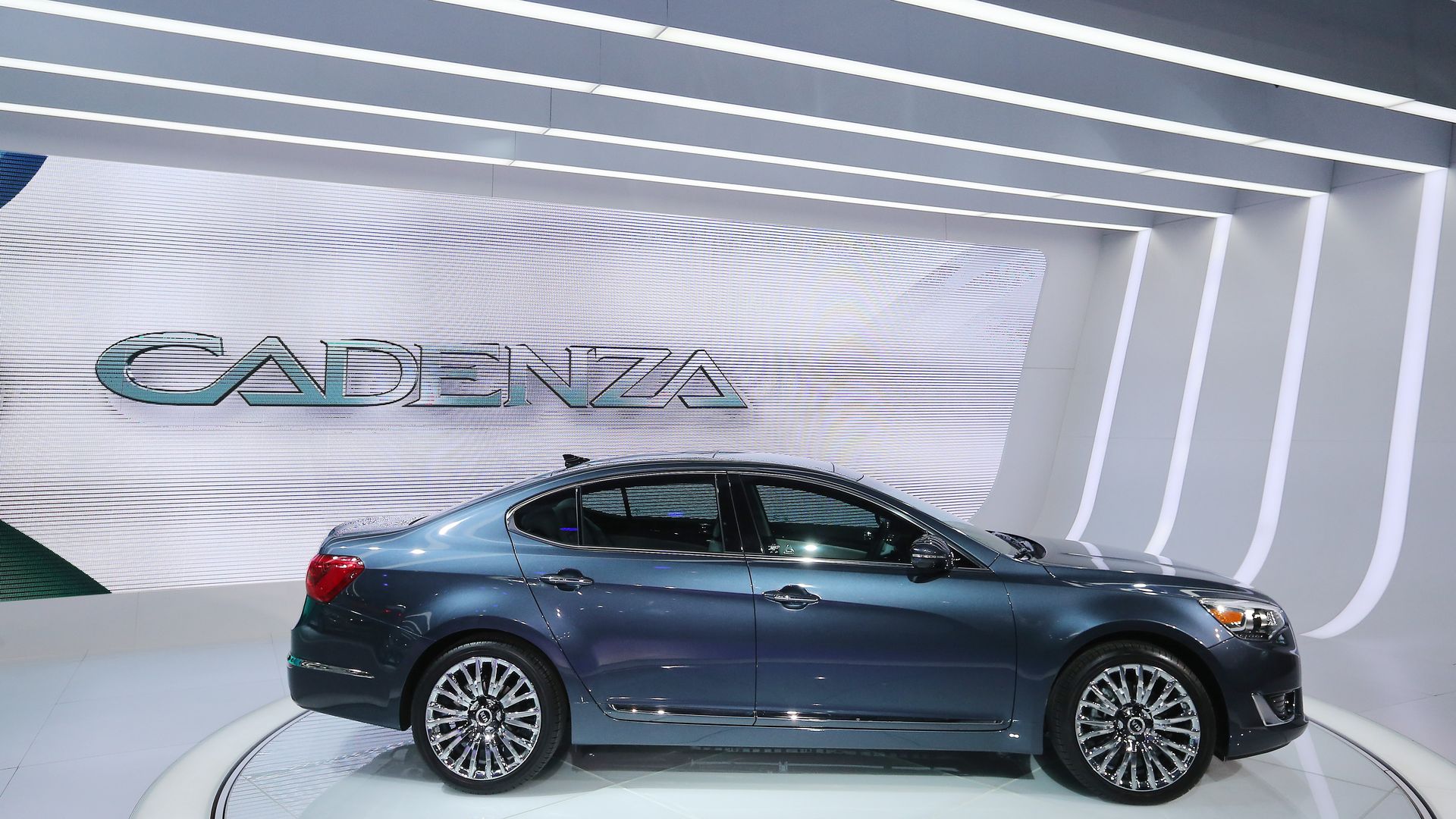 A showroom model of a KIA Cadenza.