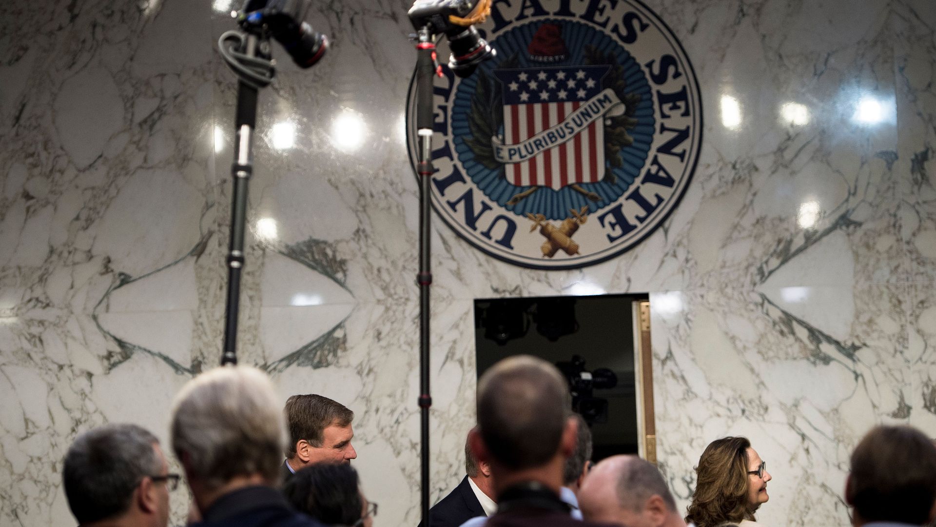 Gina Haspel arriving to her hearing before the Senate Intelligence Committee.