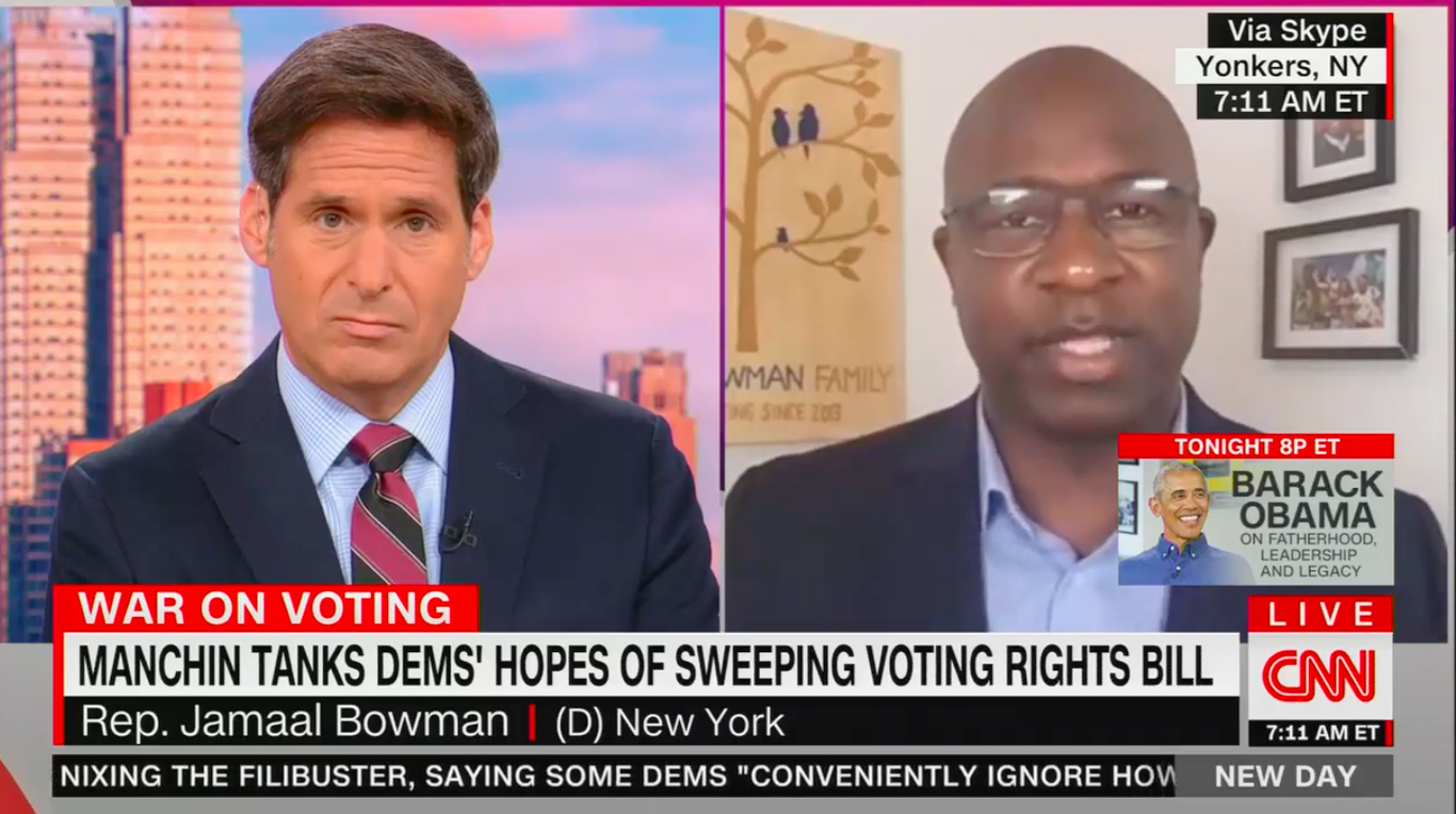 Rep Jamaal Bowman Accuses Manchin Of Becoming The New Mitch Mcconnell Axios