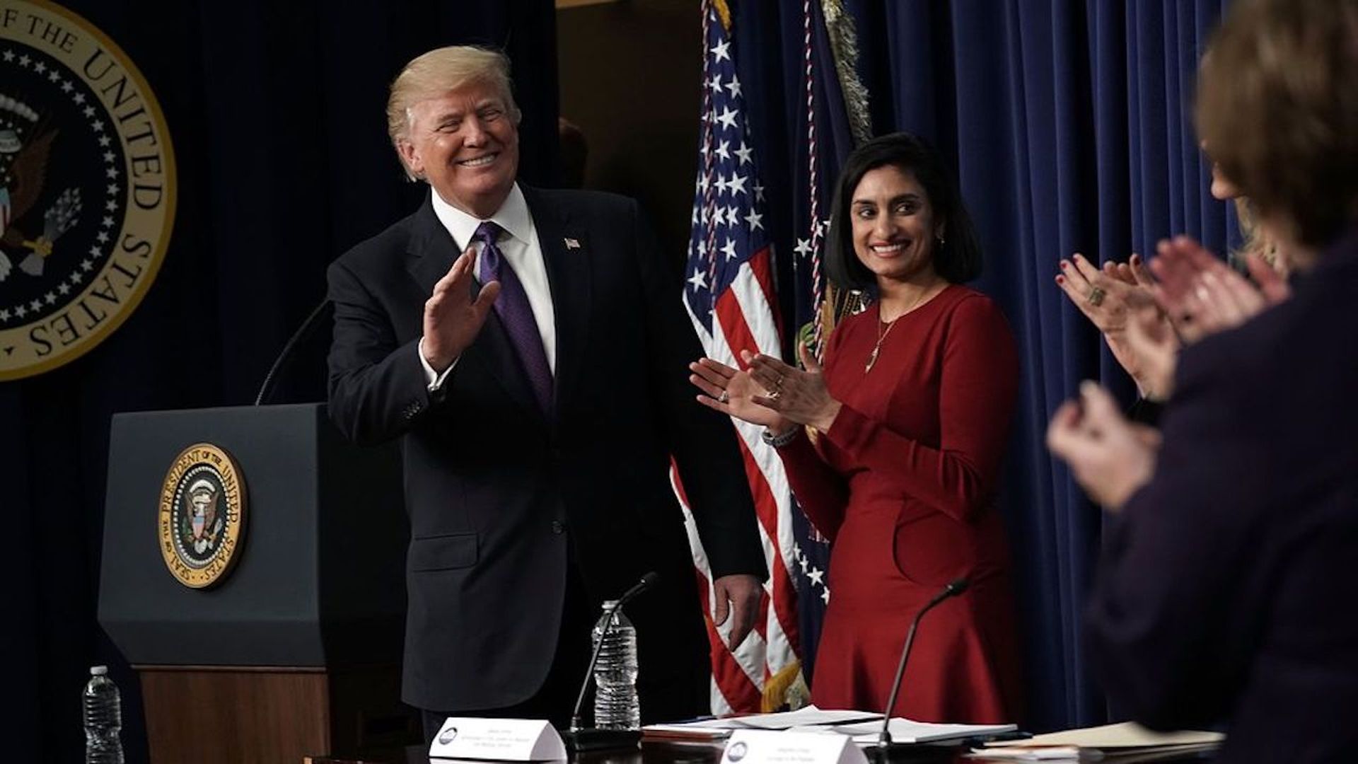President Trump and CMS Administrator Seema Verma