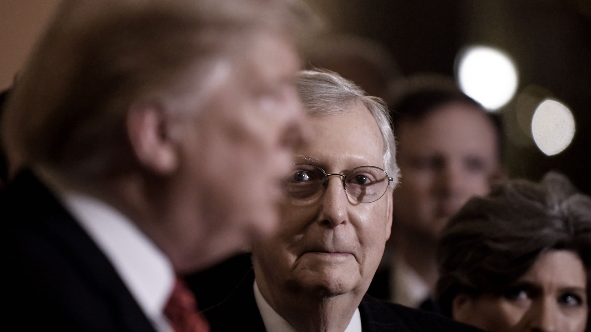 President Trump and Mitch McConnell