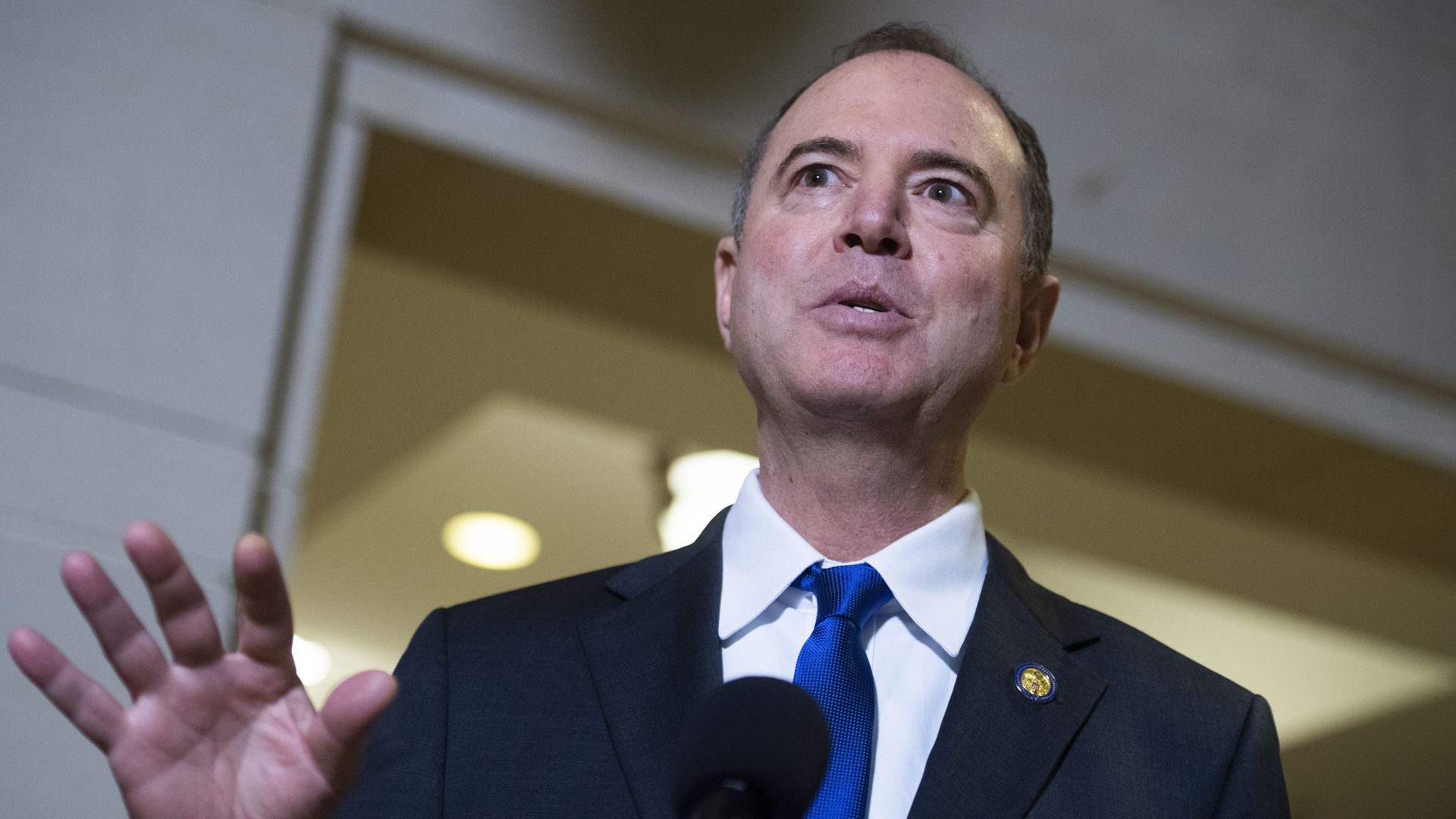 House Intelligence Committee Chairman Adam Schiff, D-Calif., speaks to the media on Monday, November 4