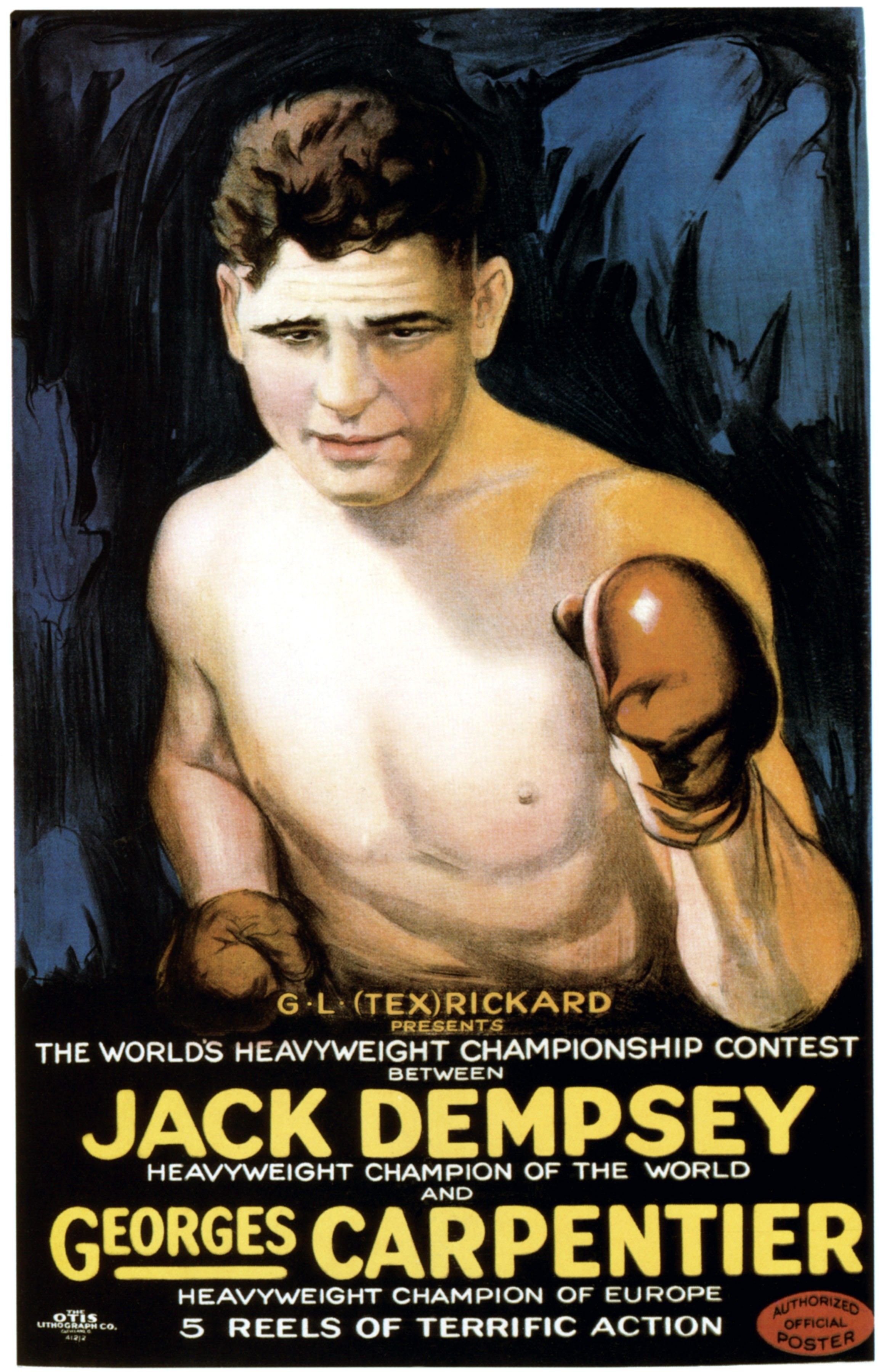 Jack Dempsey fight poster