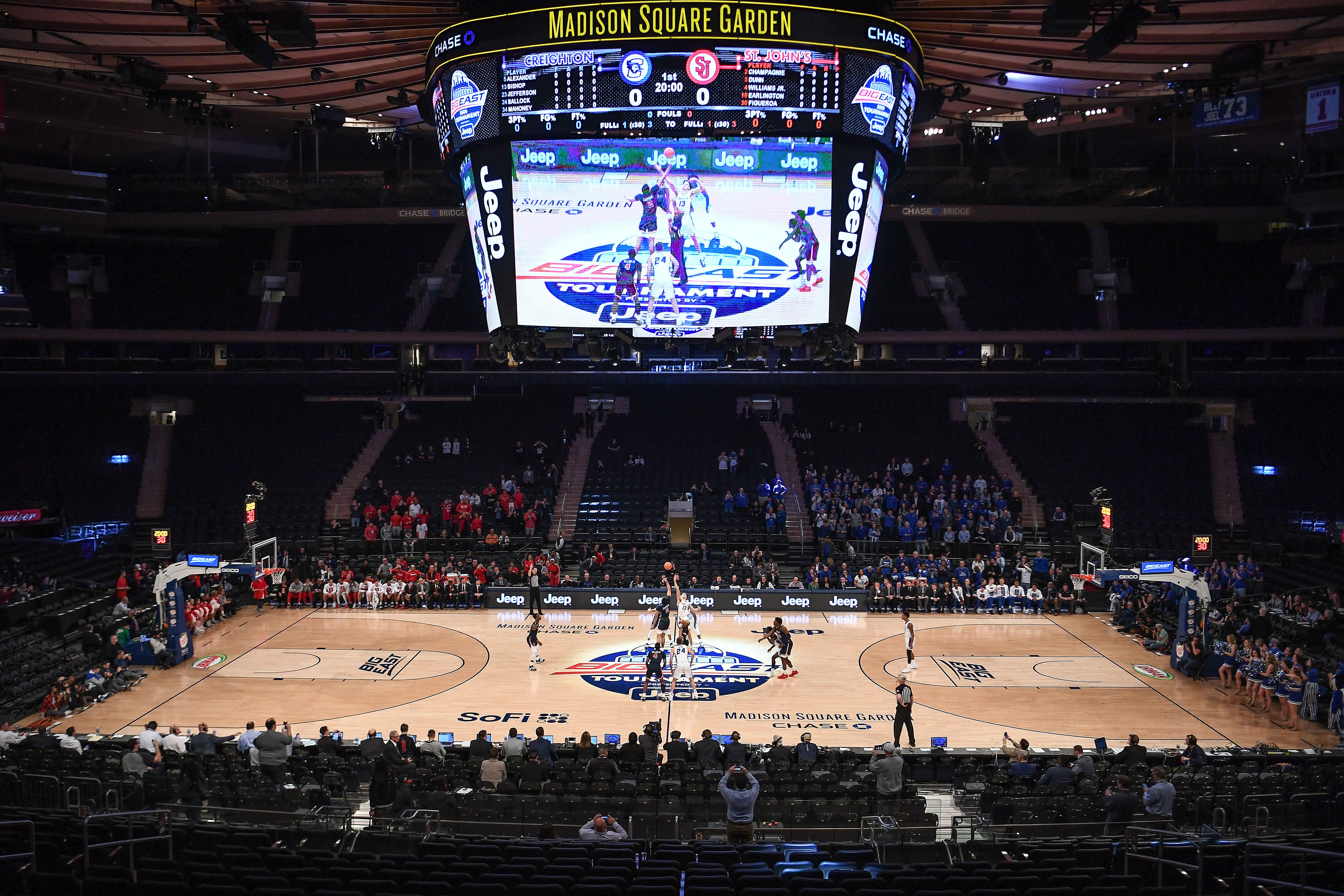 Game being played at MSG