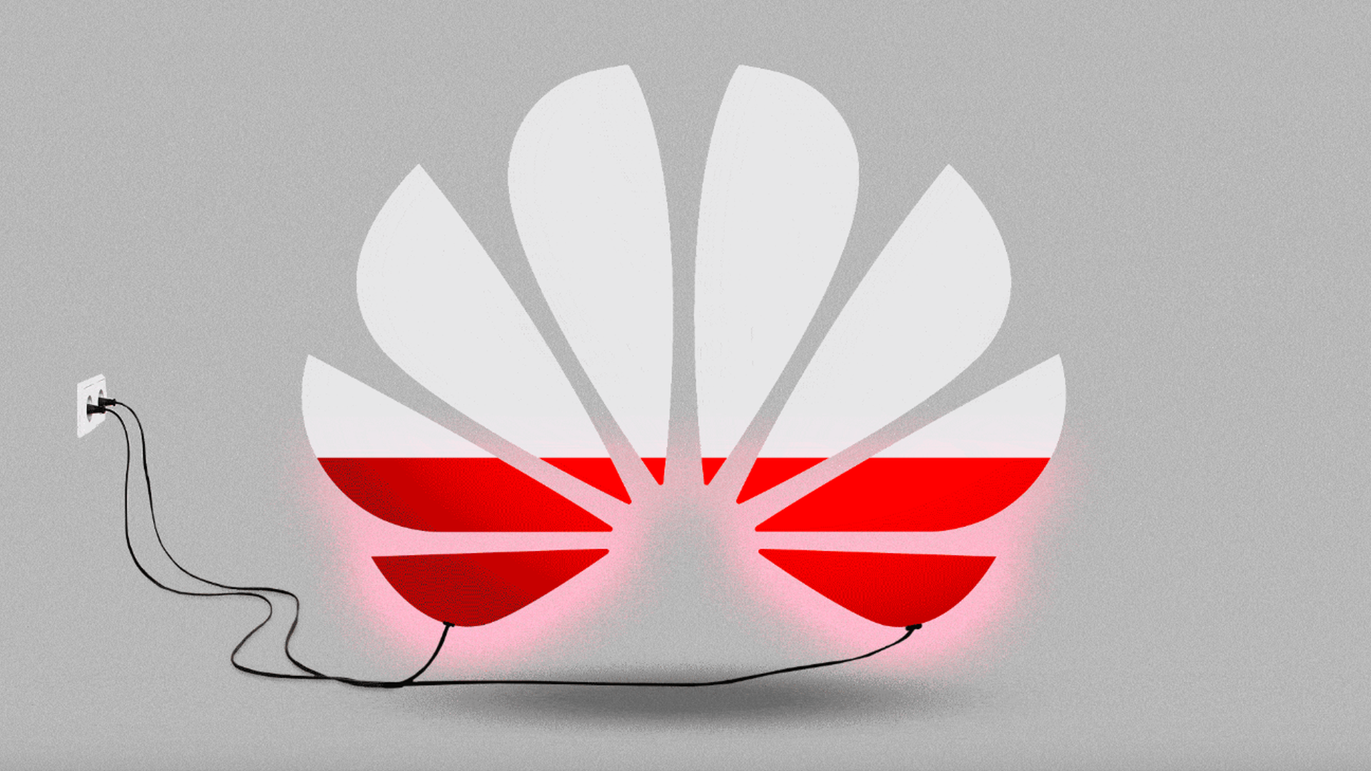 Huawei logo as a battery